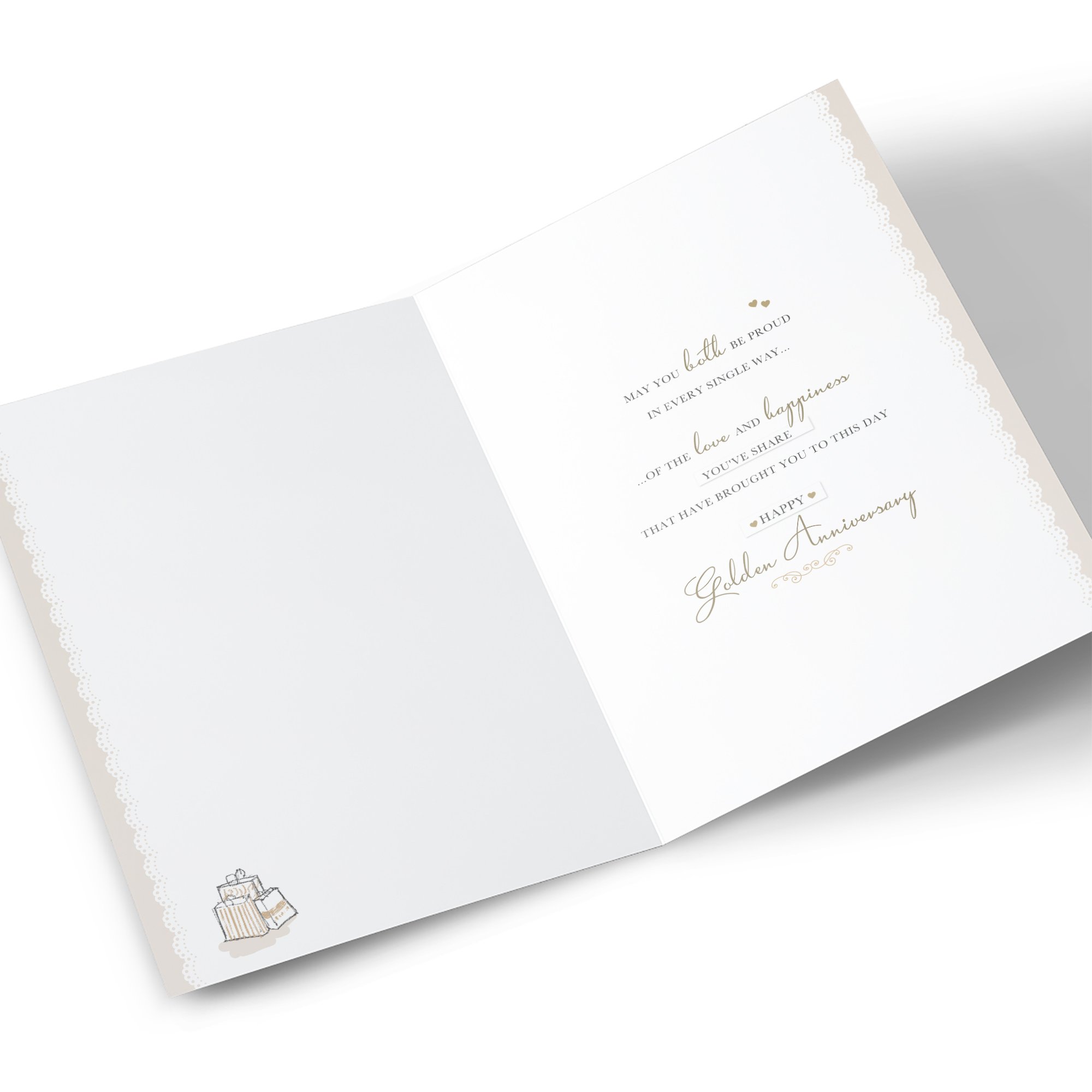 Golden Wedding Anniversary Card - Special Celebration 50 Years Together