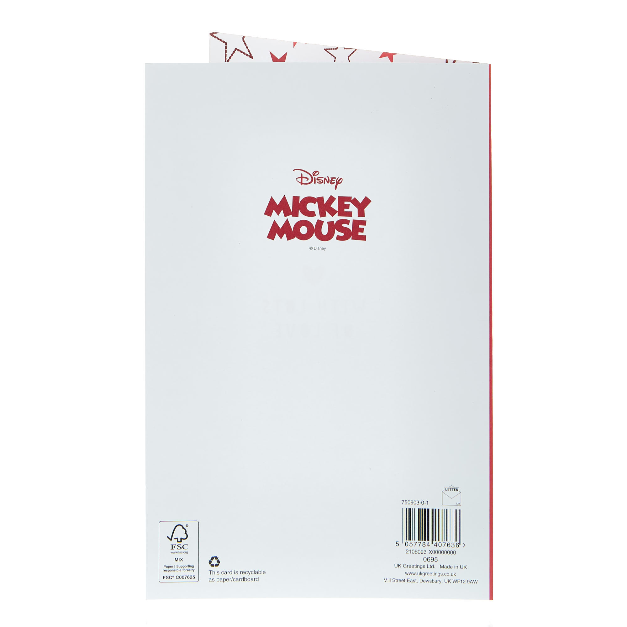 Disney Valentine's Day Card - Nephew Mickey Mouse