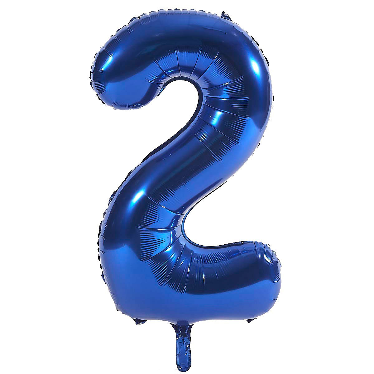 Blue Number 2 Giant Foil Helium Balloon INFLATED 