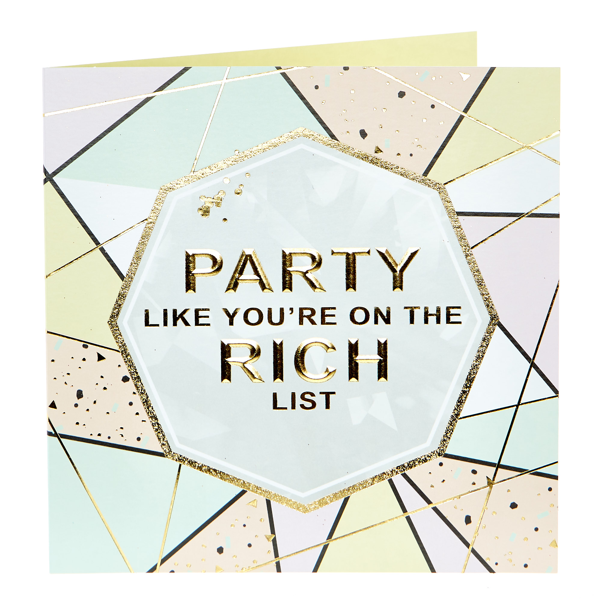 Birthday Card - Party Like You're On The Rich List