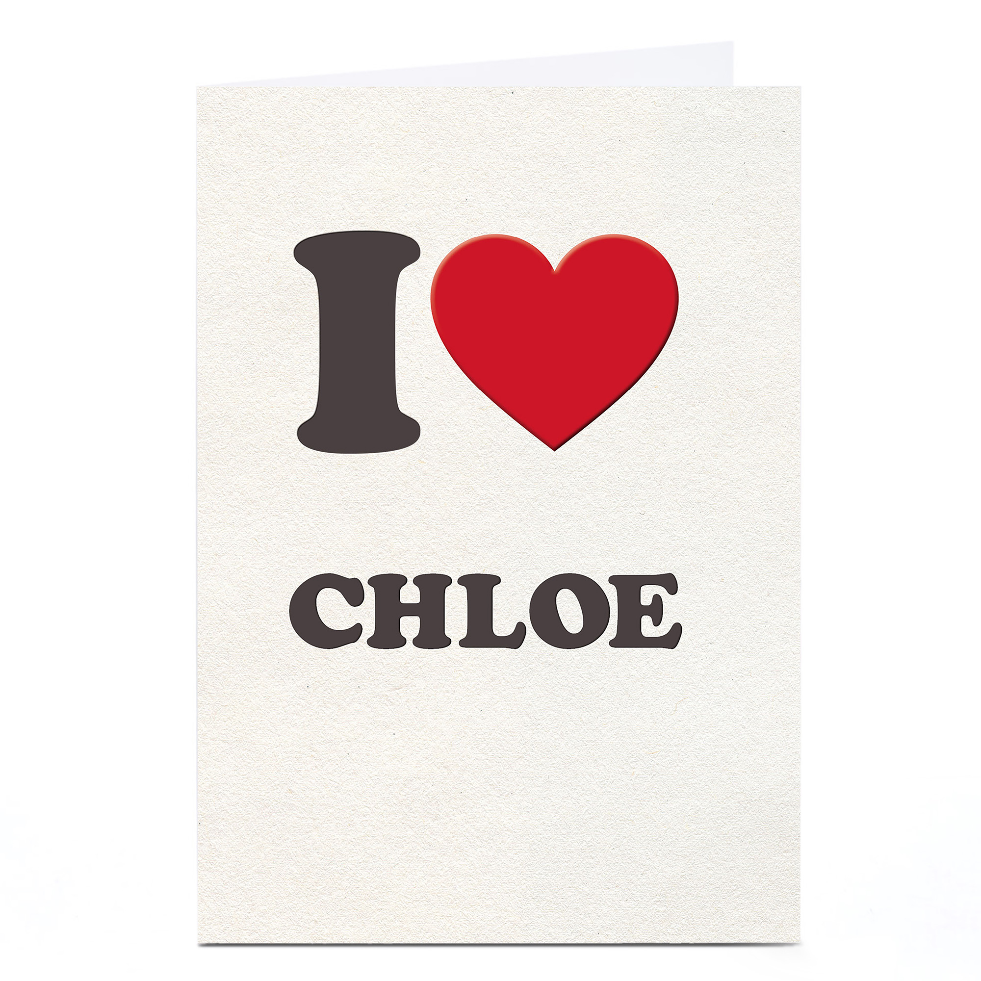 Personalised Card - I Heart...