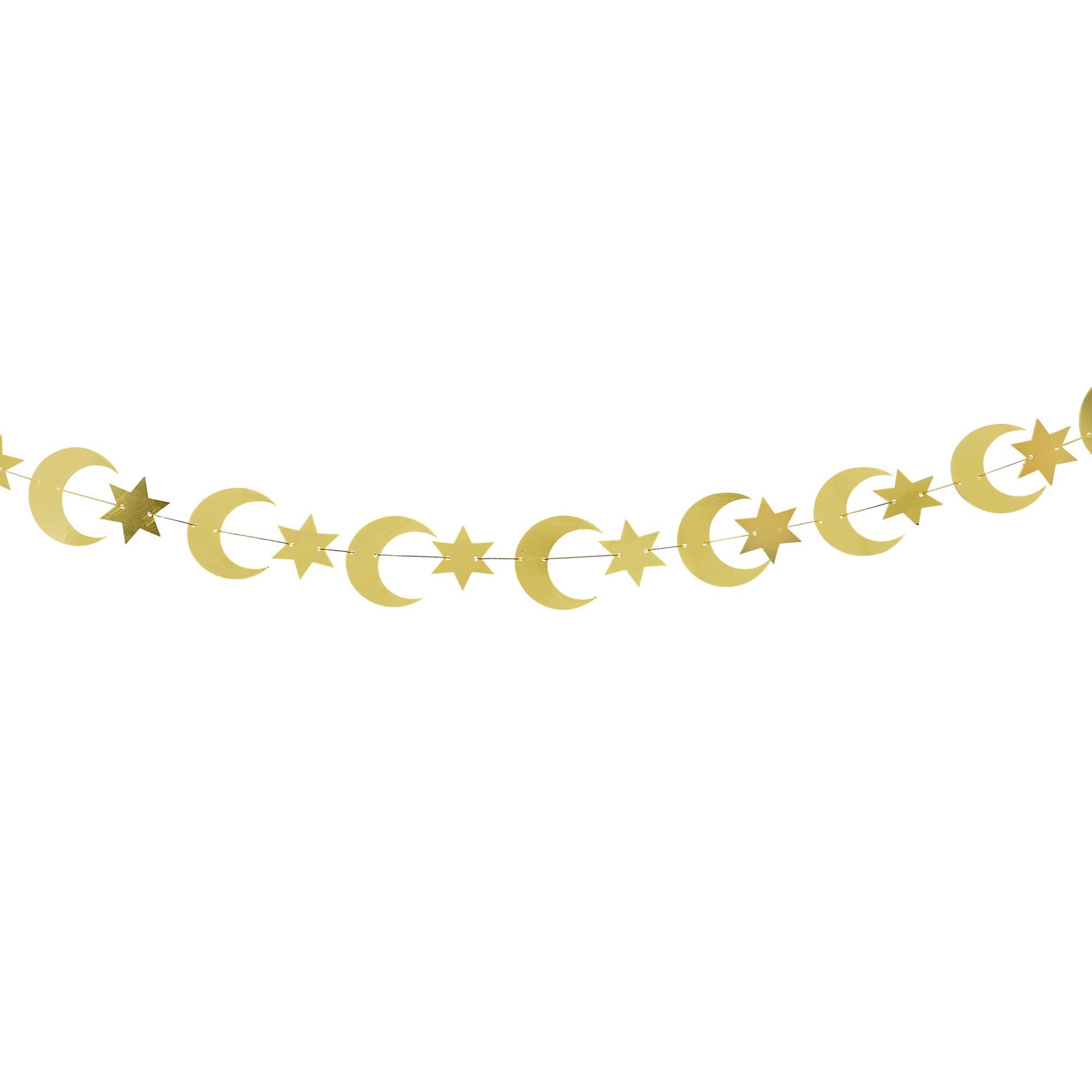 Gold Moon & Star Card Banner 4m