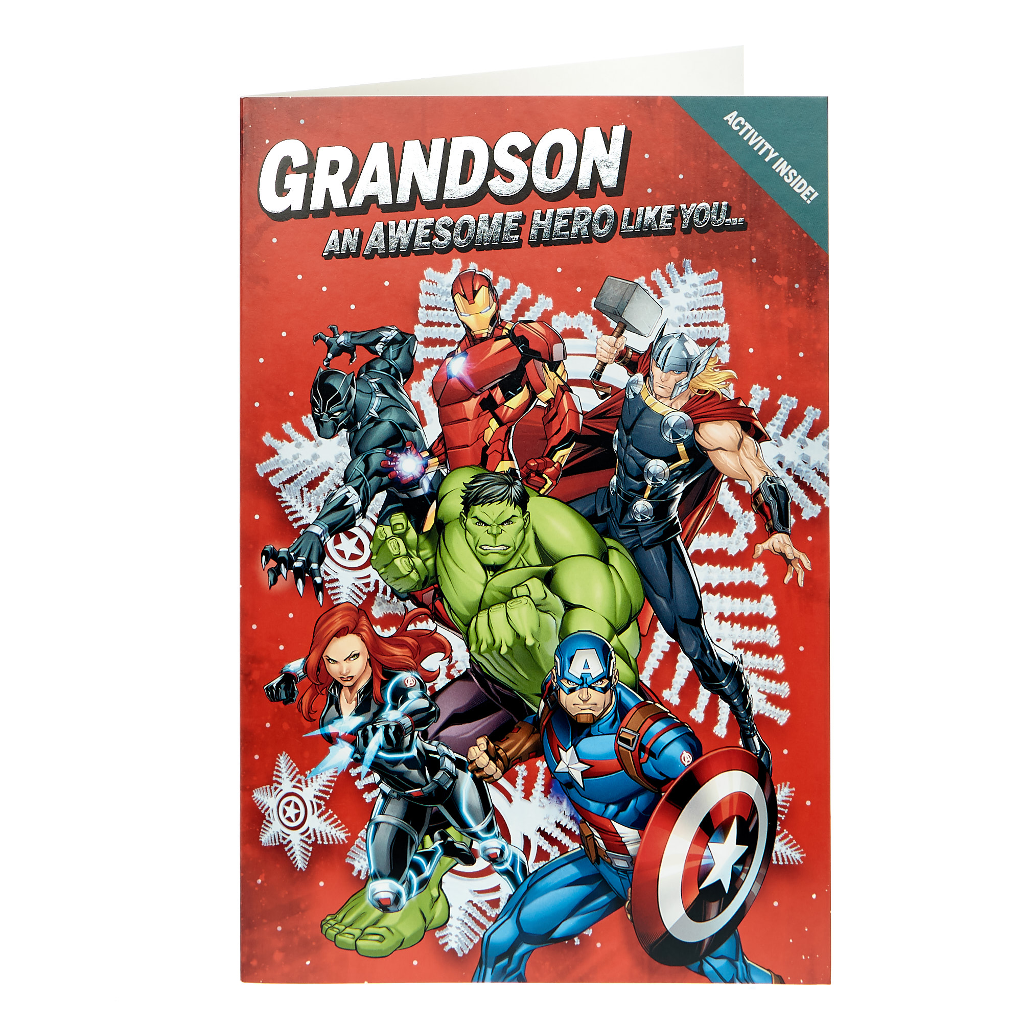 Marvel Avengers Christmas Card - Grandson