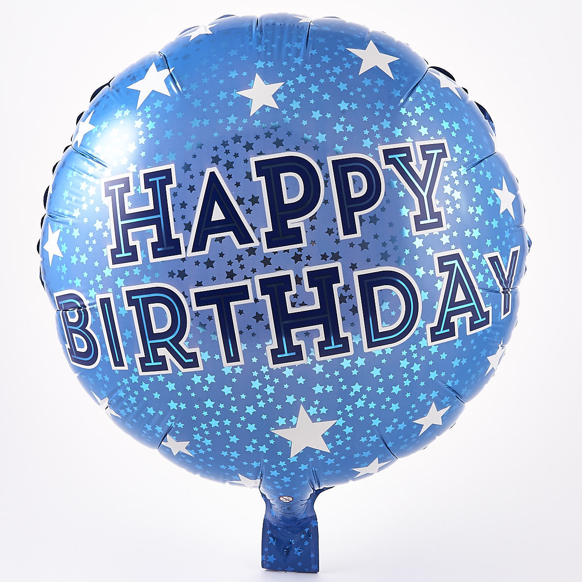 Happy Birthday Blue Foil Helium Balloon