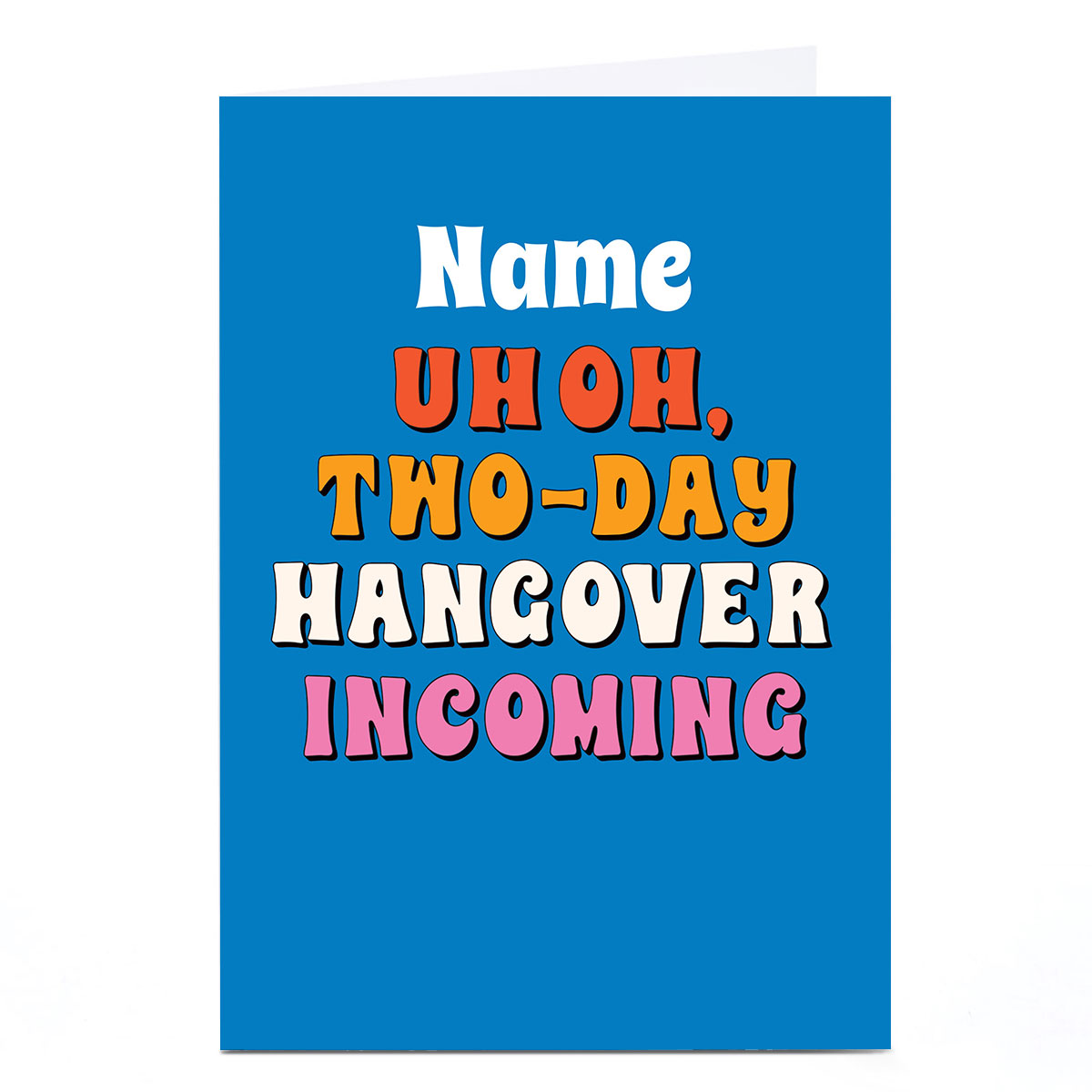 Personalised Birthday Card - Two Day Hangover 