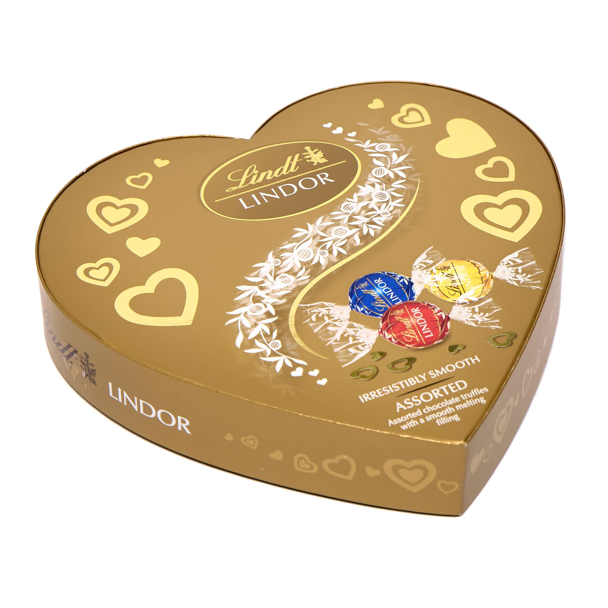 Lindt LINDOR Assorted Chocolate Heart Box 200g