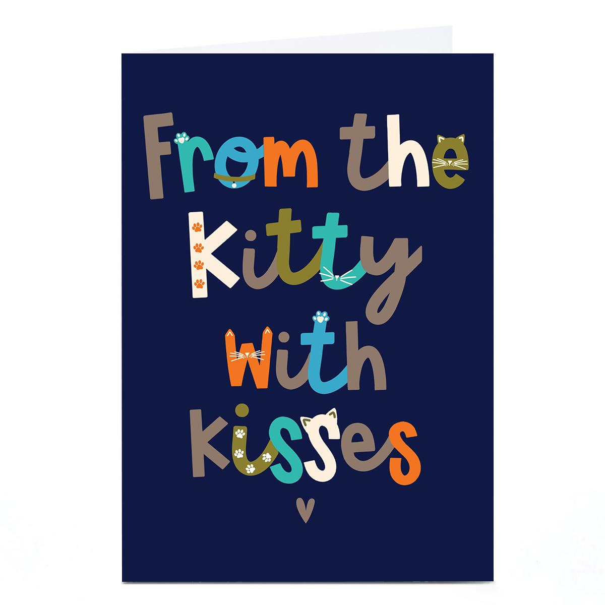 Father's Day Card - From The Kitty With Kisses