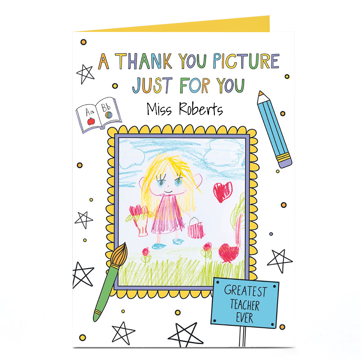 Photo Thank You Teacher Card - A Thank You Picture