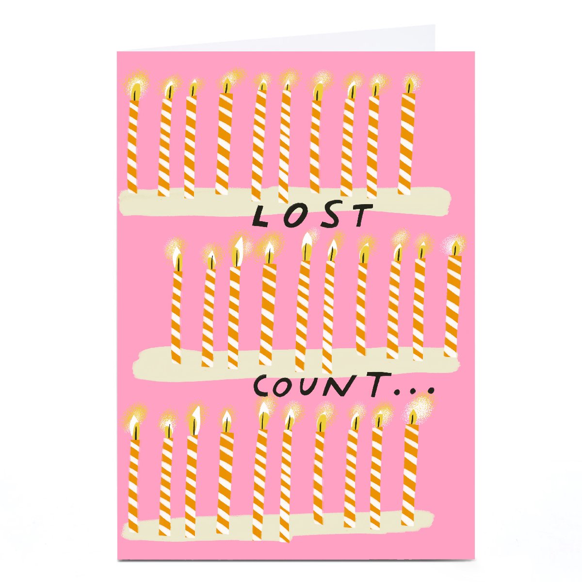 Personalised Stevie Studio Birthday Card - Lost Count