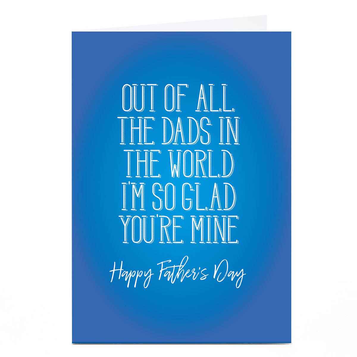 Personalised Punk Father's Day Card - Out Of All The Dads