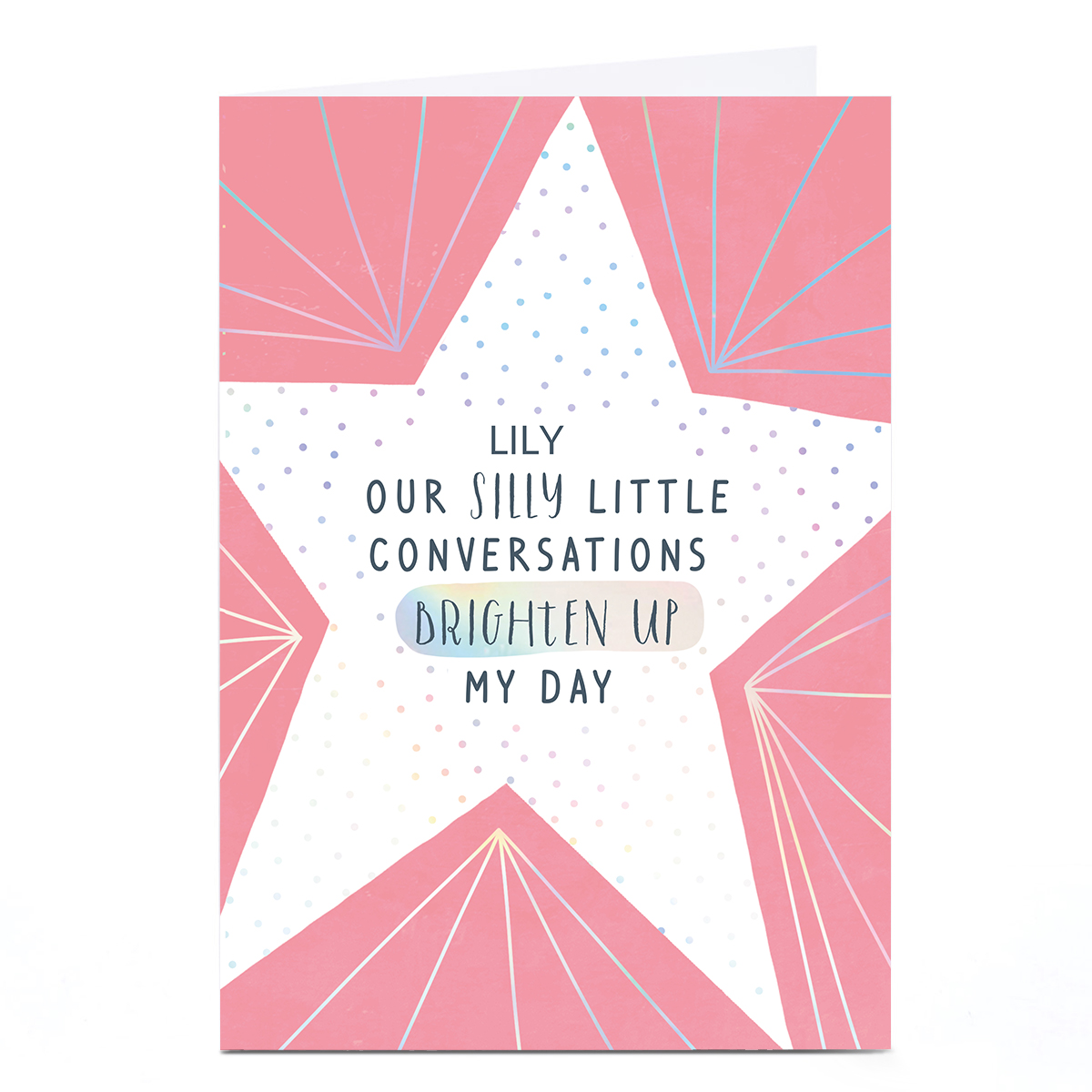 Personalised Imagine Card - Silly Little Conversations