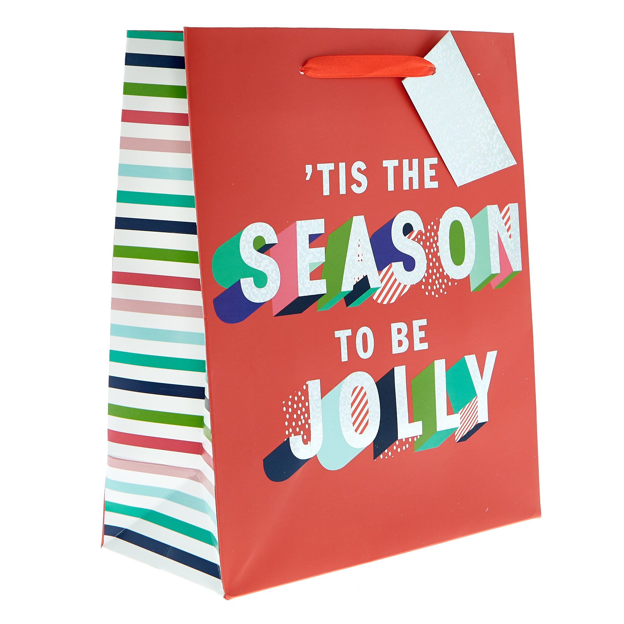 Fun Text Christmas Gift Bag Bundle - Pack of 10