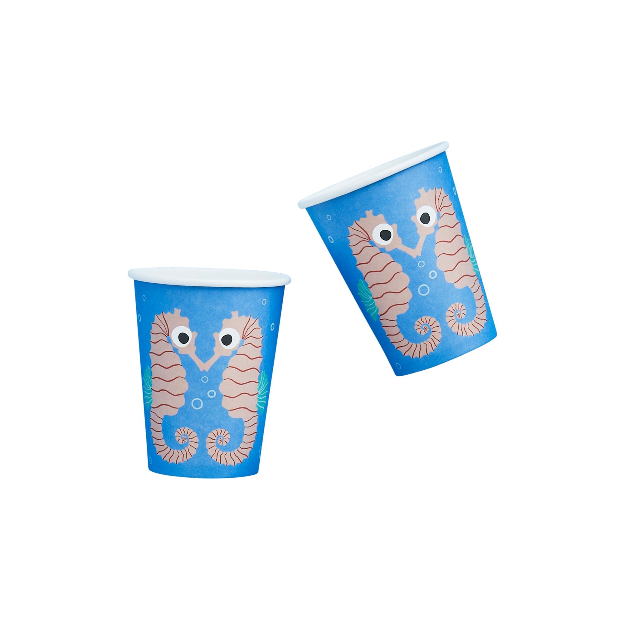 Seahorse Paper Cups - Pack of 8