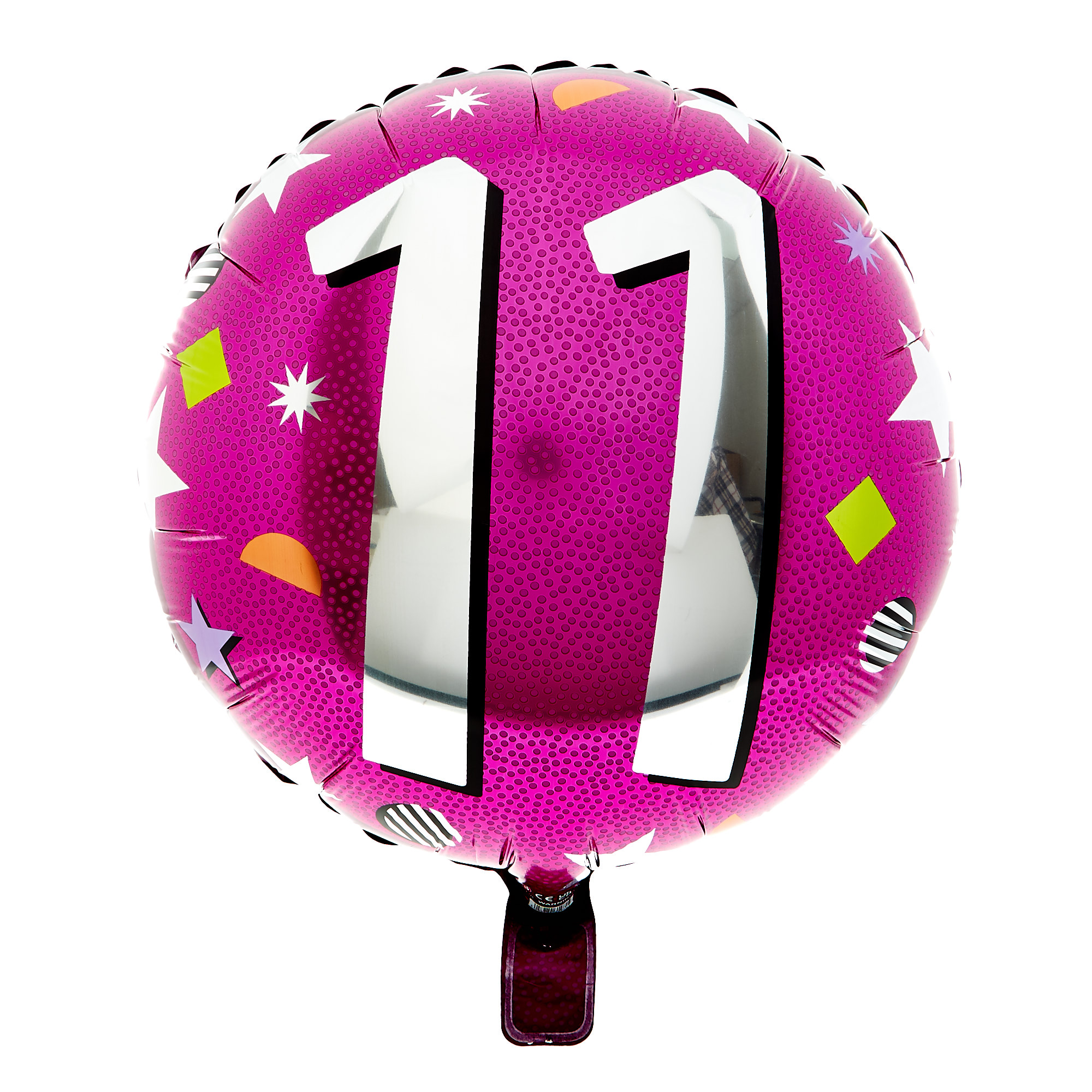 Pink & Silver 11th Birthday Balloon Bouquet - DELIVERED INFLATED!