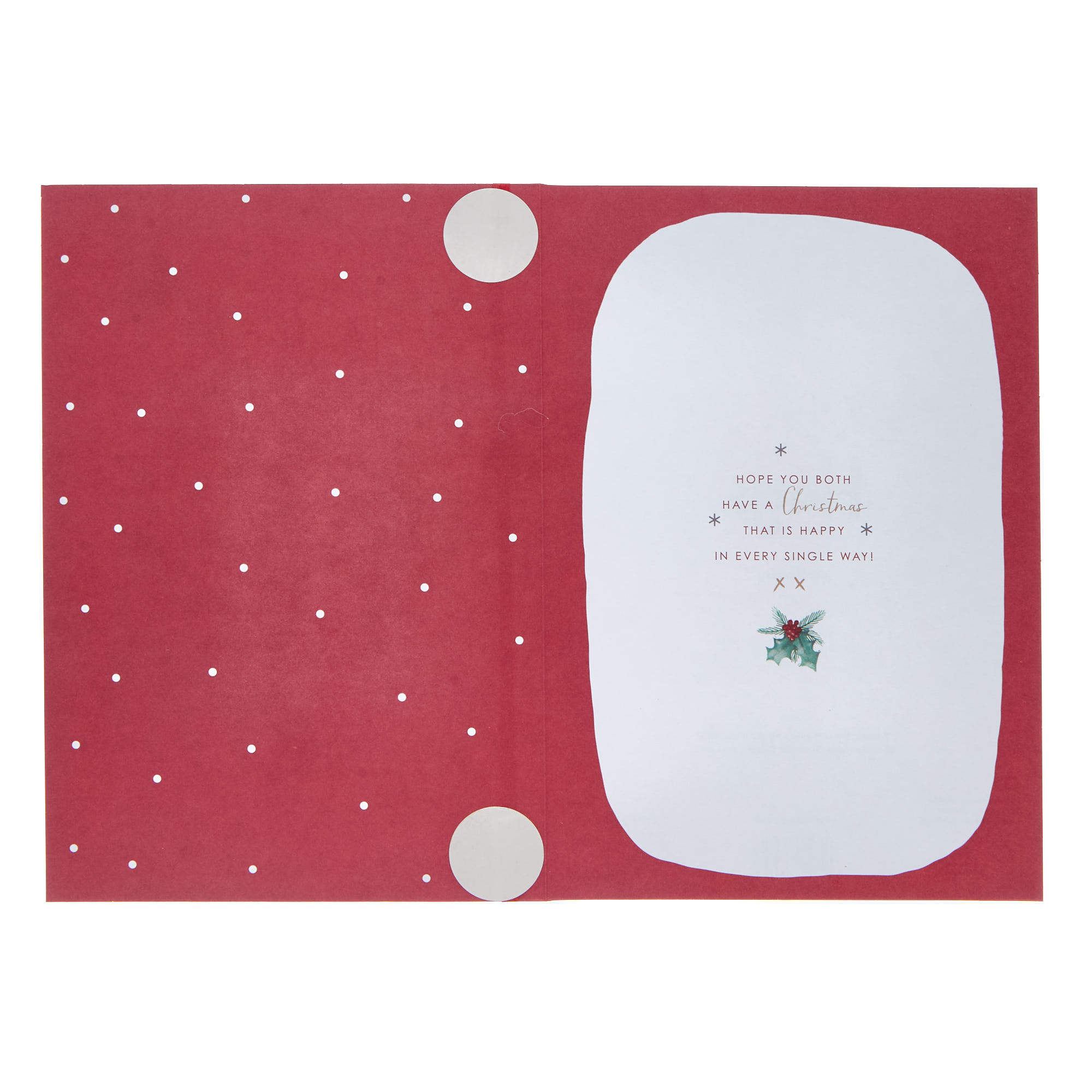 Daughter & Son In Law Hugs Bears Christmas Card