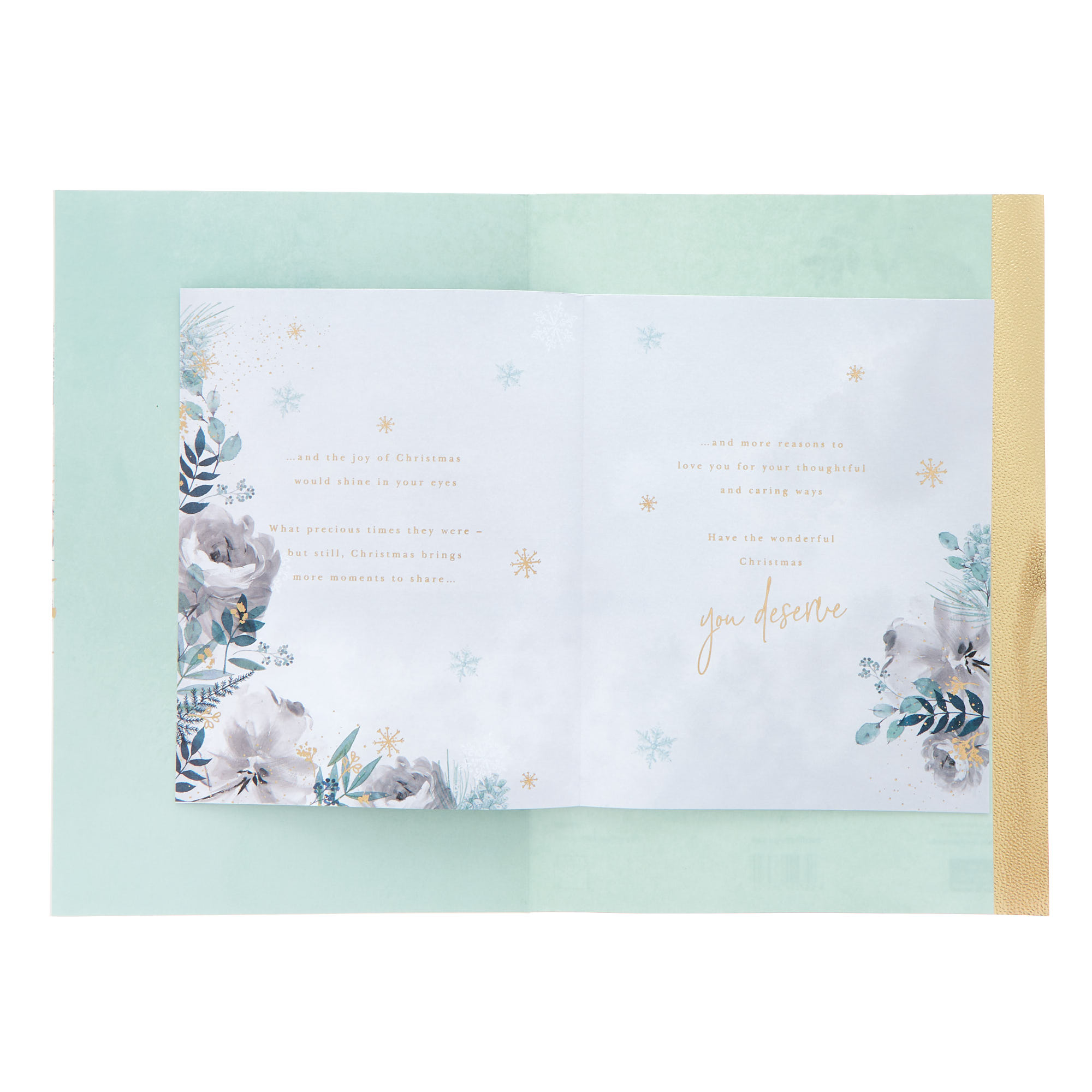 Daughter Special Flowers Christmas Card