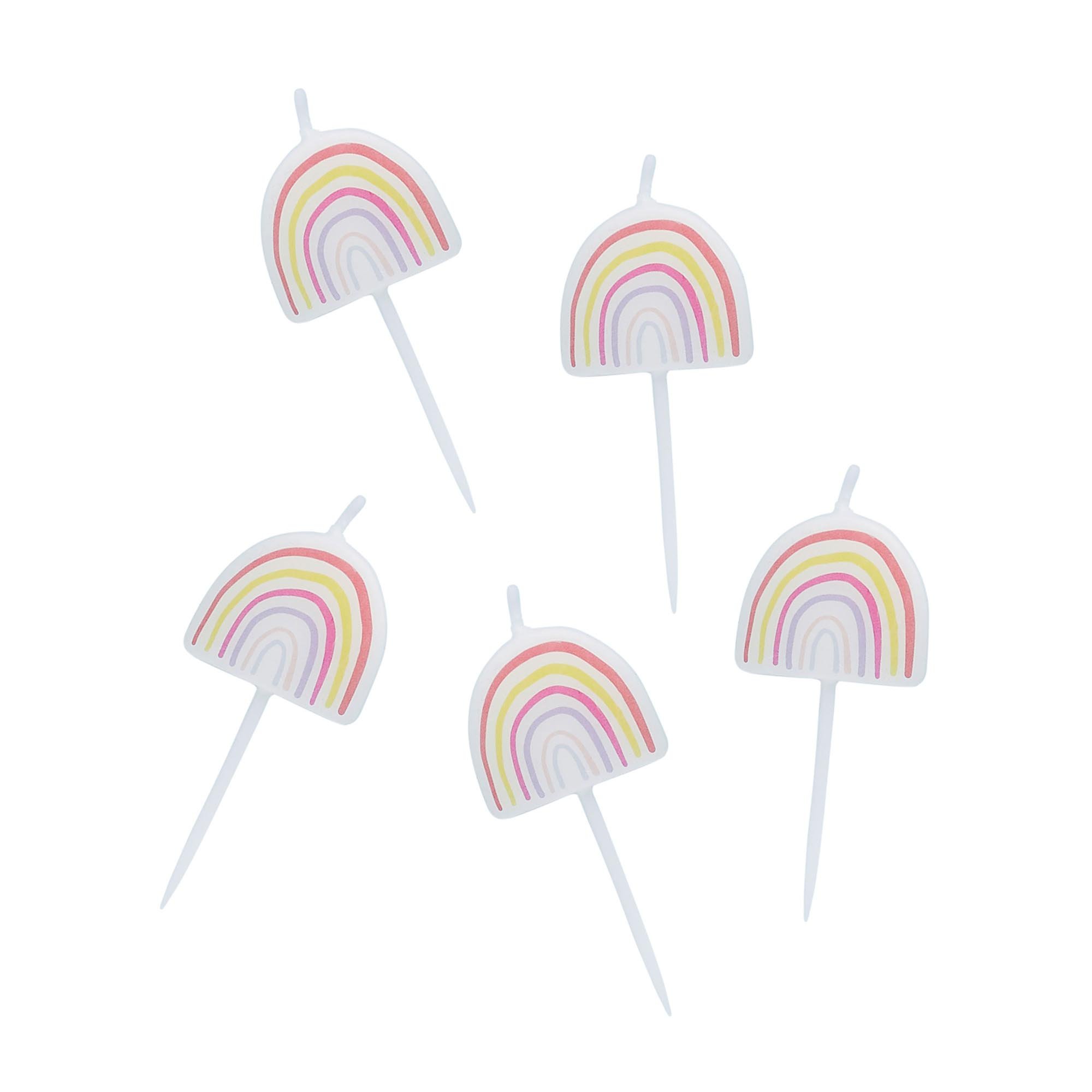 Enchanted Rainbow Candles - Pack of 5