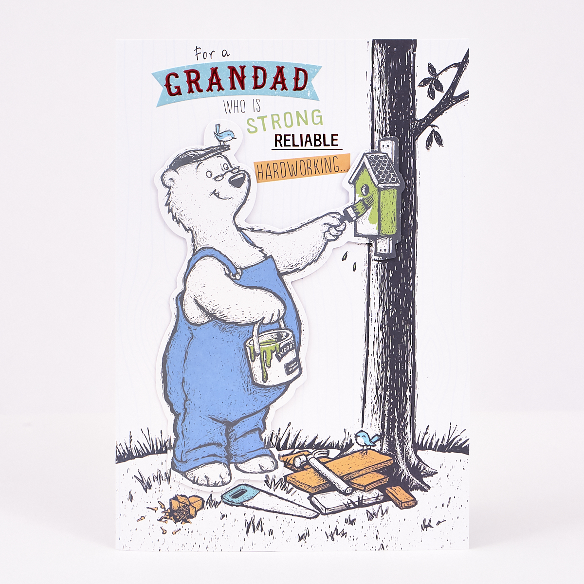 Signature Collection Birthday Card - Grandad Bear