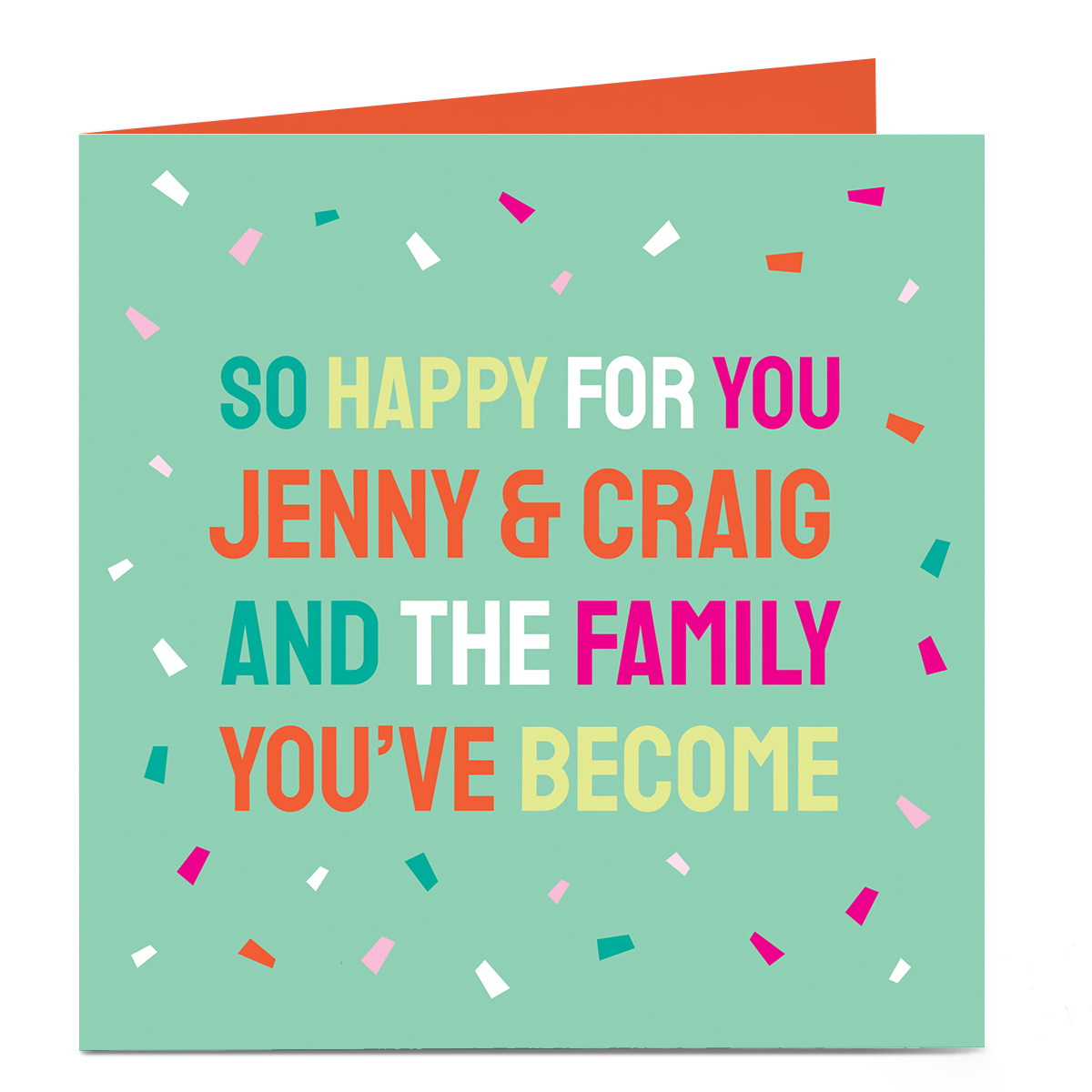 Personalised Adoption Card - The Family You've Become