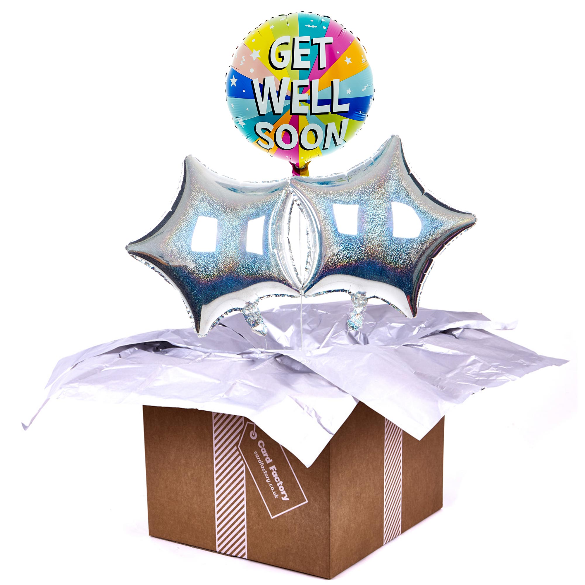 Buy Get Well Soon Balloon Bouquet DELIVERED INFLATED! for GBP 19.99