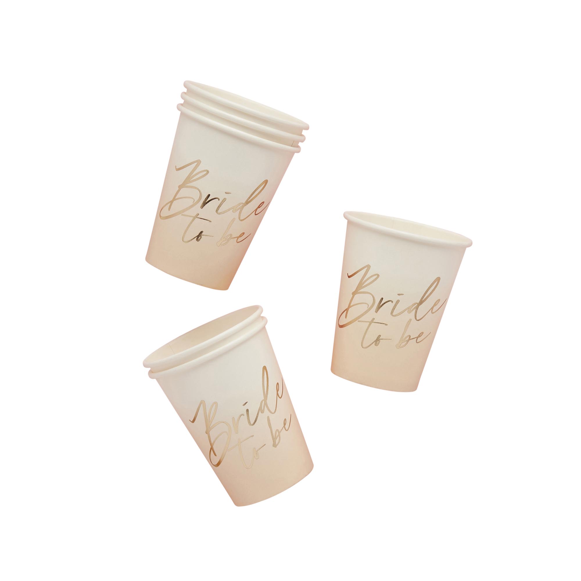 Bride To Be Paper Cups - Pack of 8