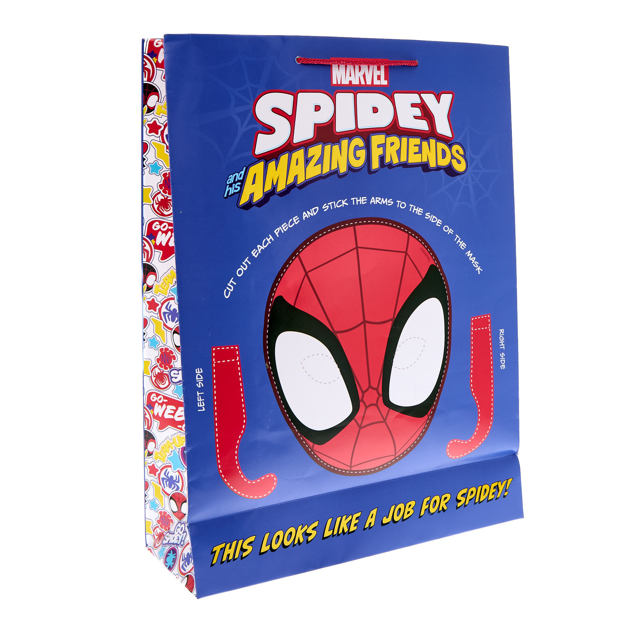Spidey & His Amazing Friends Extra Large Portrait Gift Bag With Mask