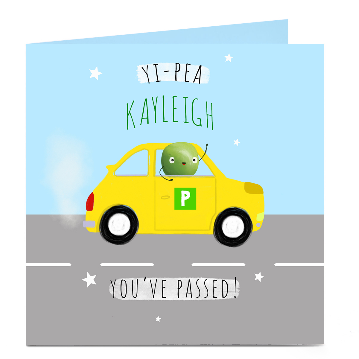 Personalised Congratulations Card - Yi-Pea You Passed