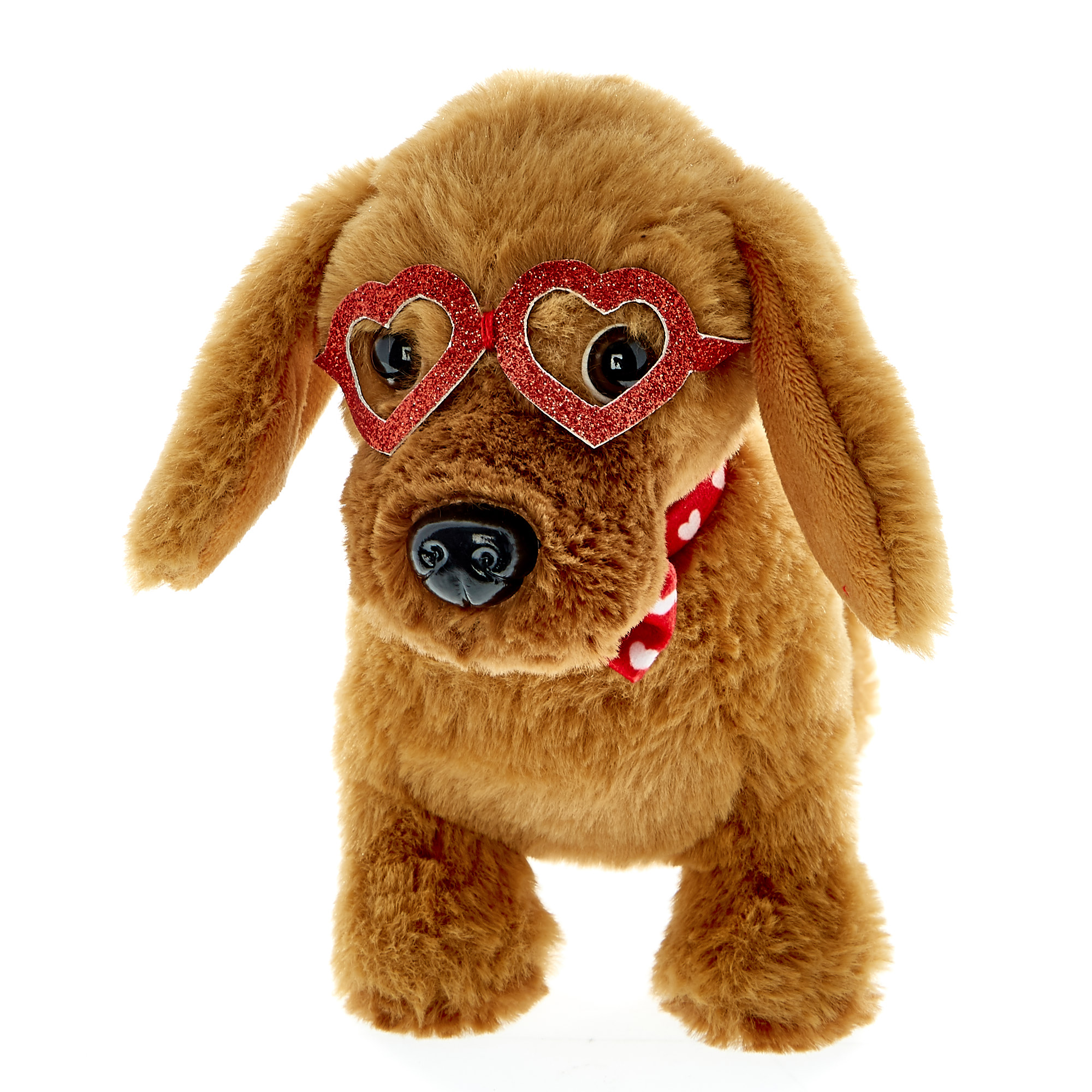 Sausage Dog Soft Toy - Heart Glasses