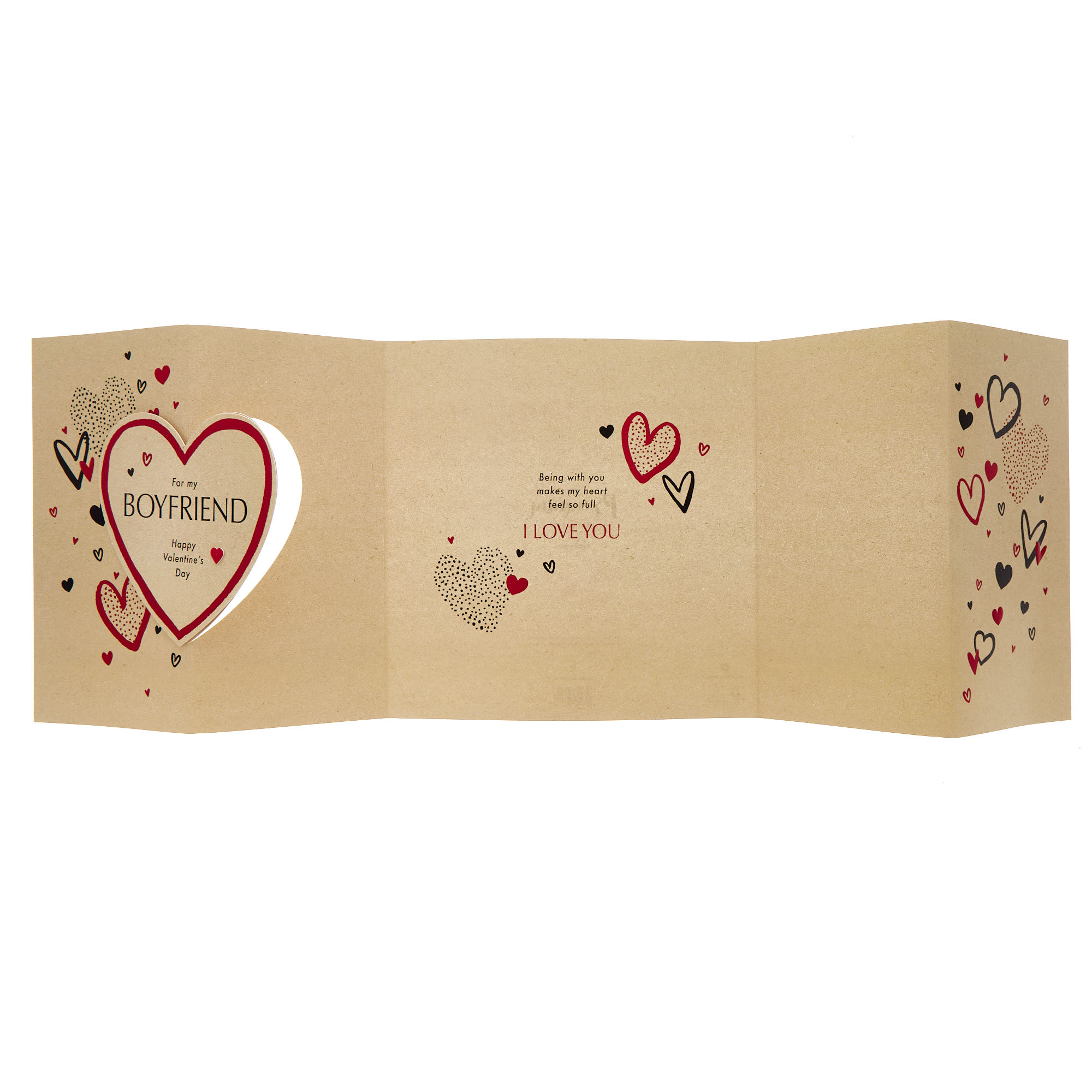 Boyfriend Love Heart Luxury Boxed Valentine's Day Card
