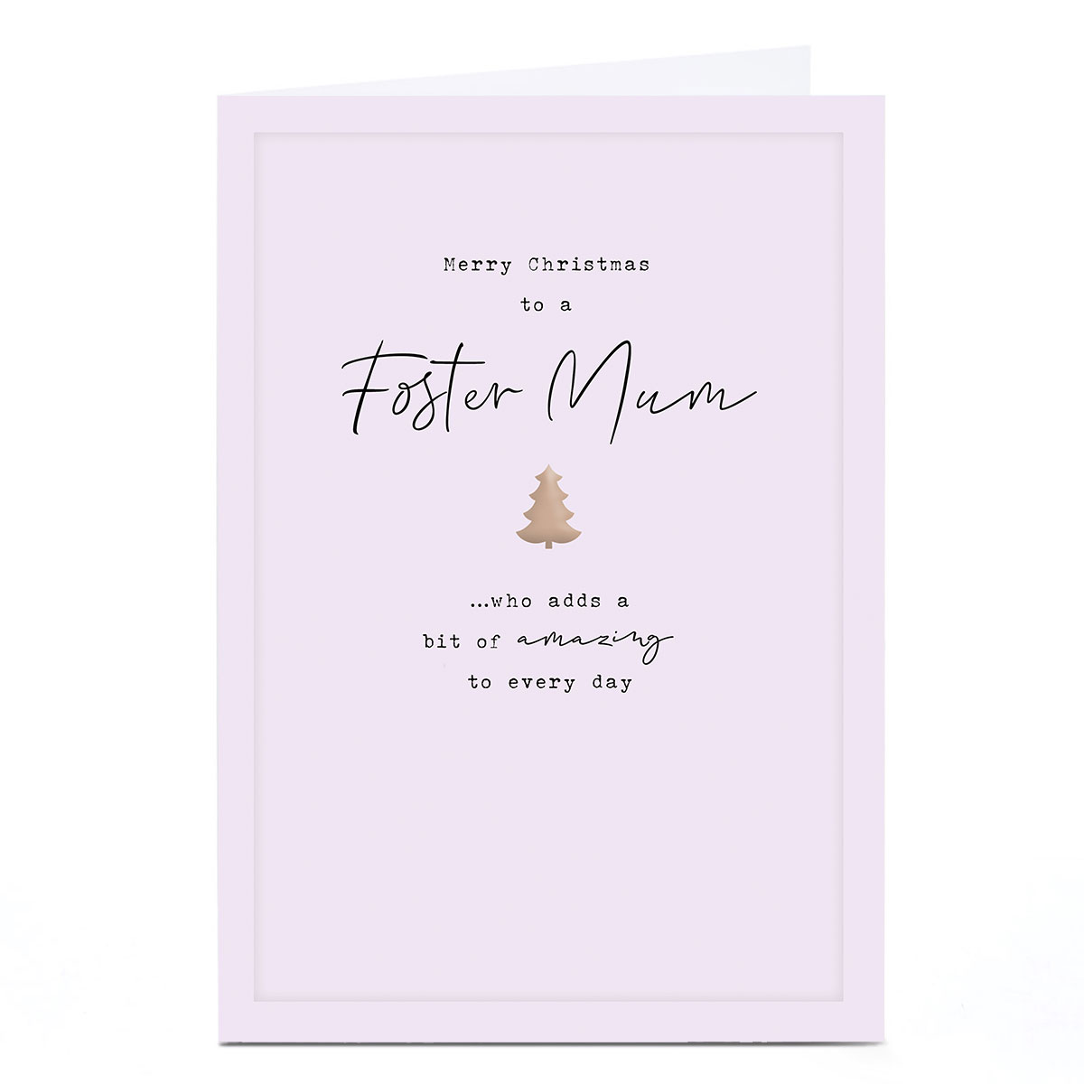 Christmas Card - Merry Christmas To A Foster Mum