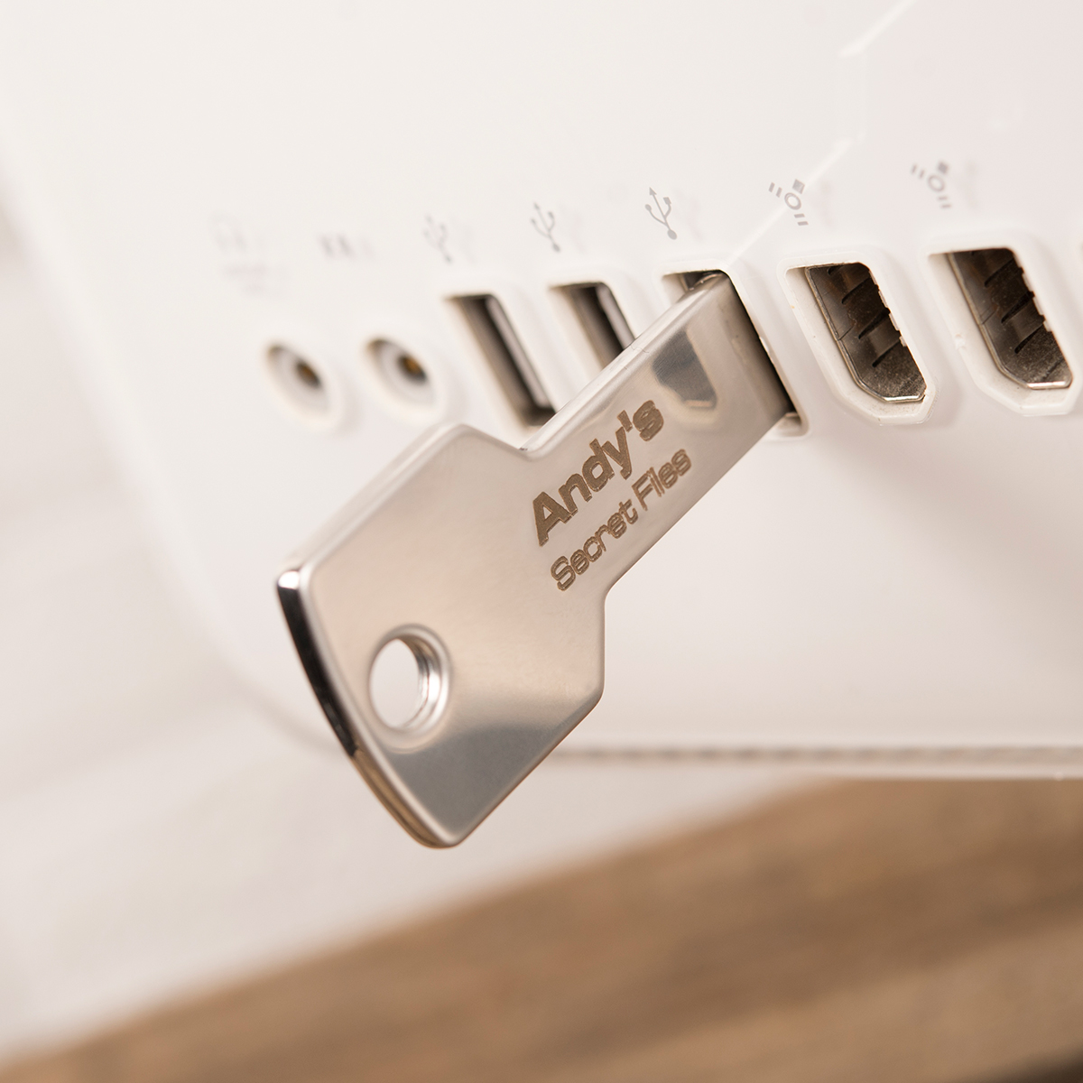 Personalised Engraved USB Key - Any Message