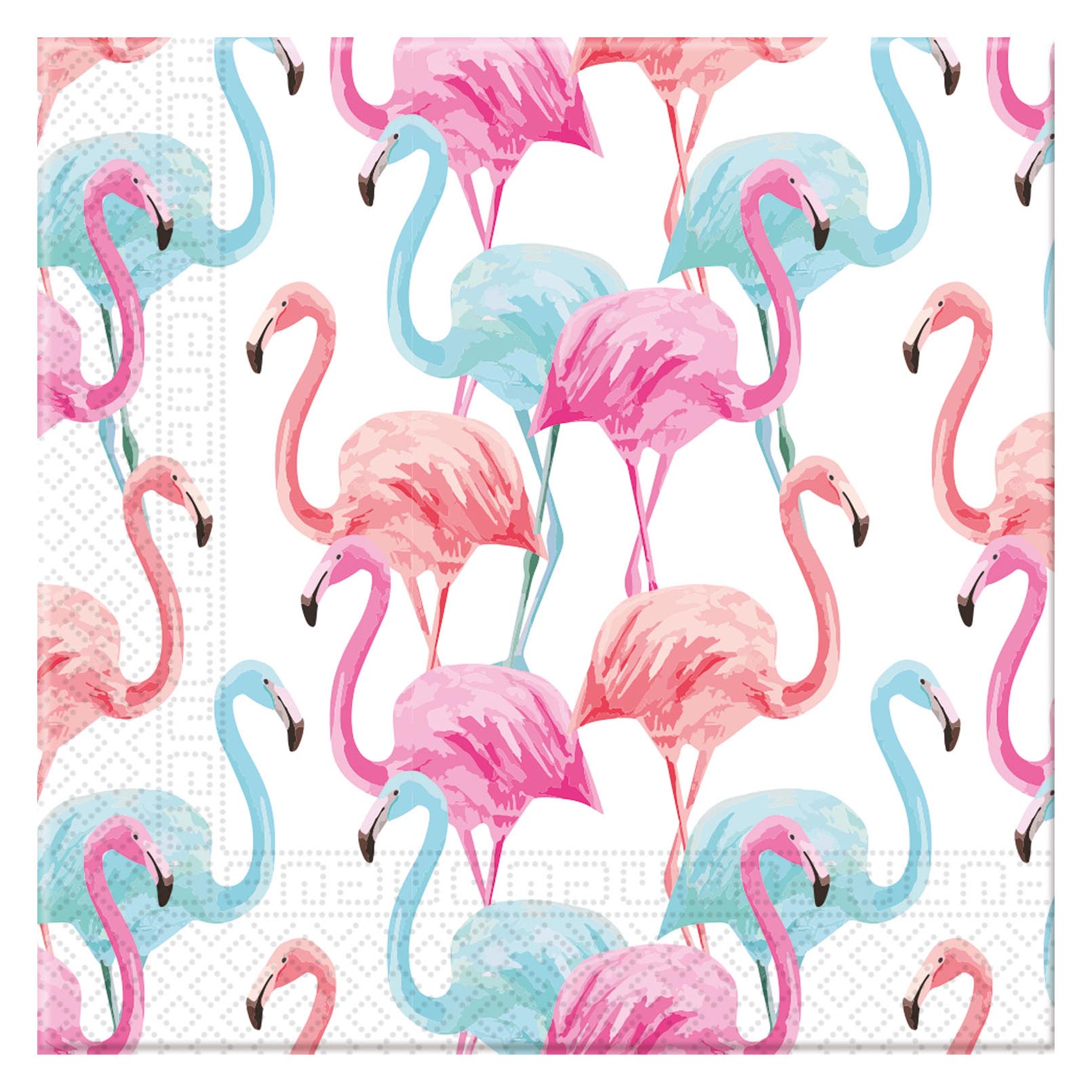 Tropical Flamingo Party Tableware Bundle - 16 Guests