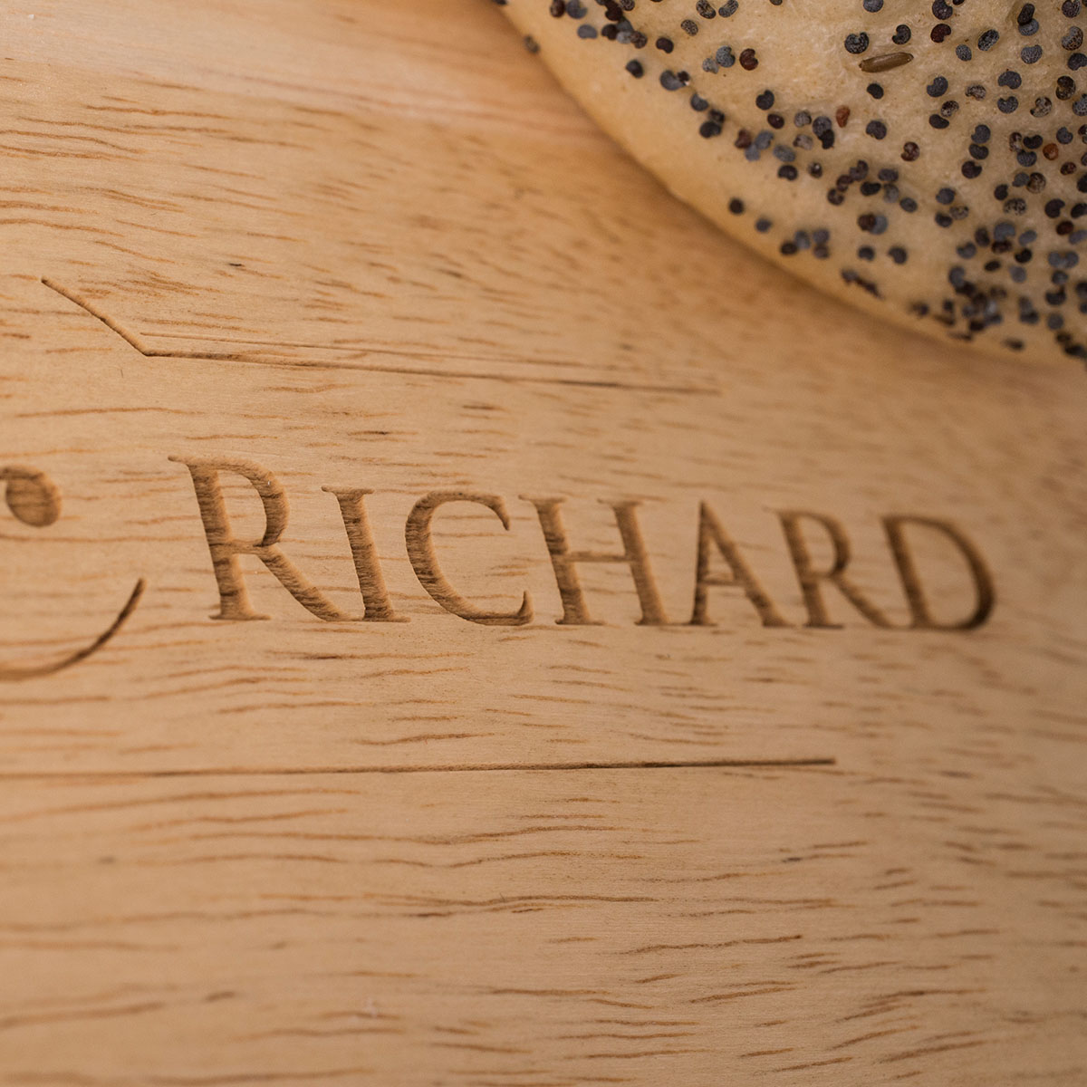 Personalised Engraved Wooden Heart Large Chopping Board