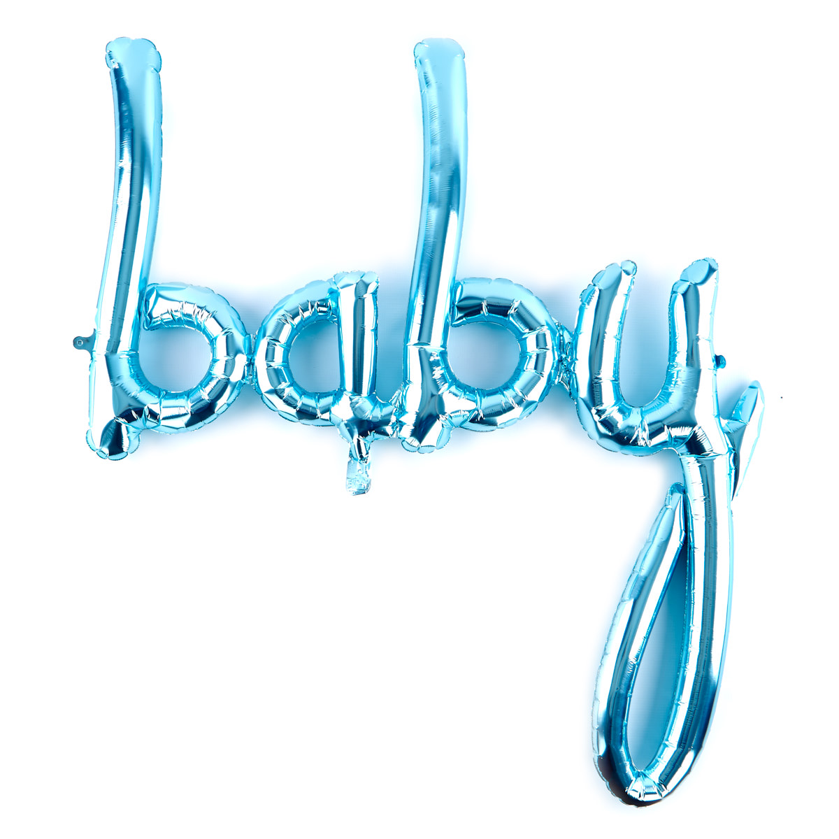 31-Inch Pastel Blue Script Balloon - Baby 