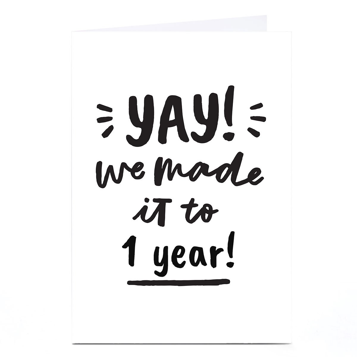 Buy Personalised Anniversary Card Yay! We Made It for GBP 1.79 Card