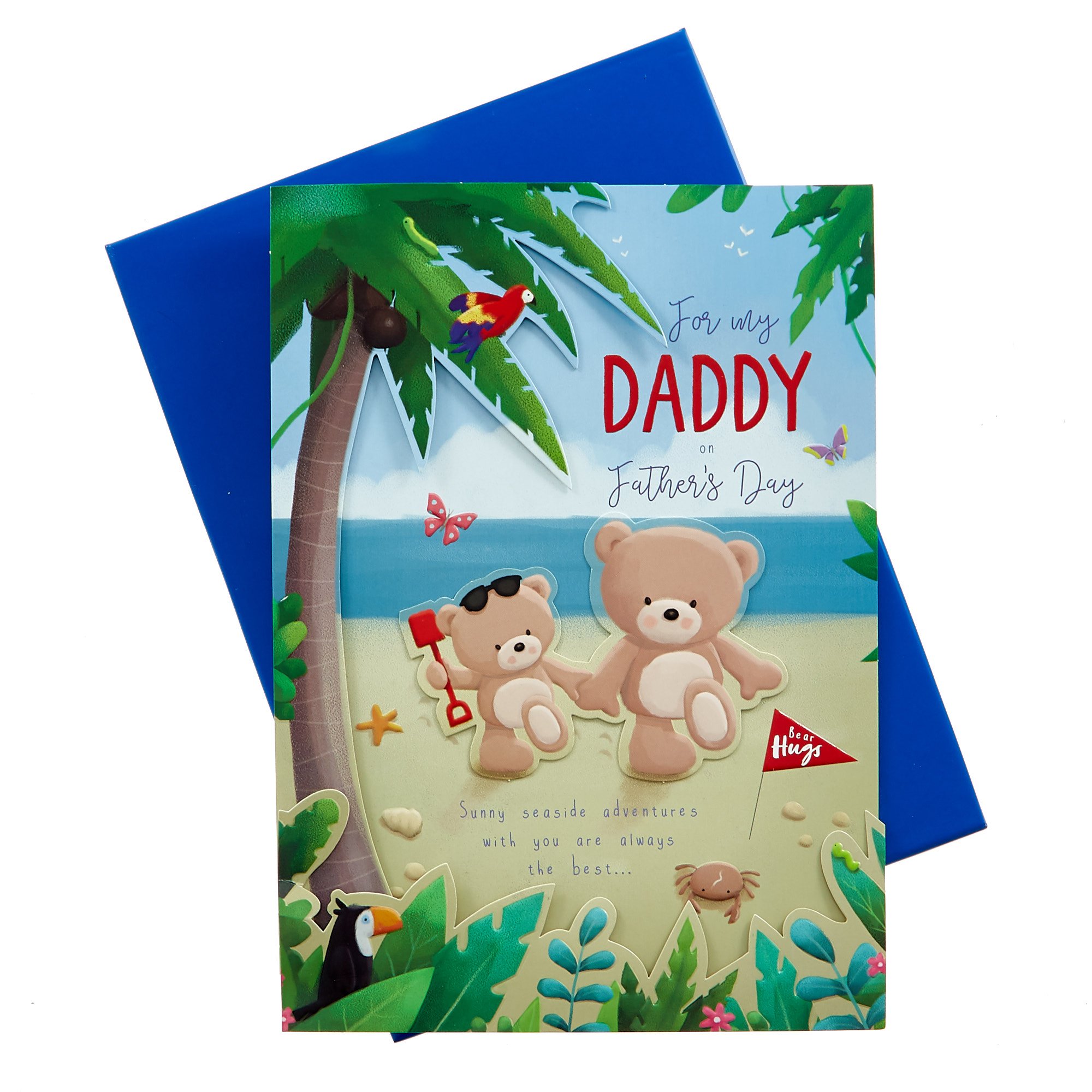Boxed Hugs Bear Father's Day Card - For My Daddy
