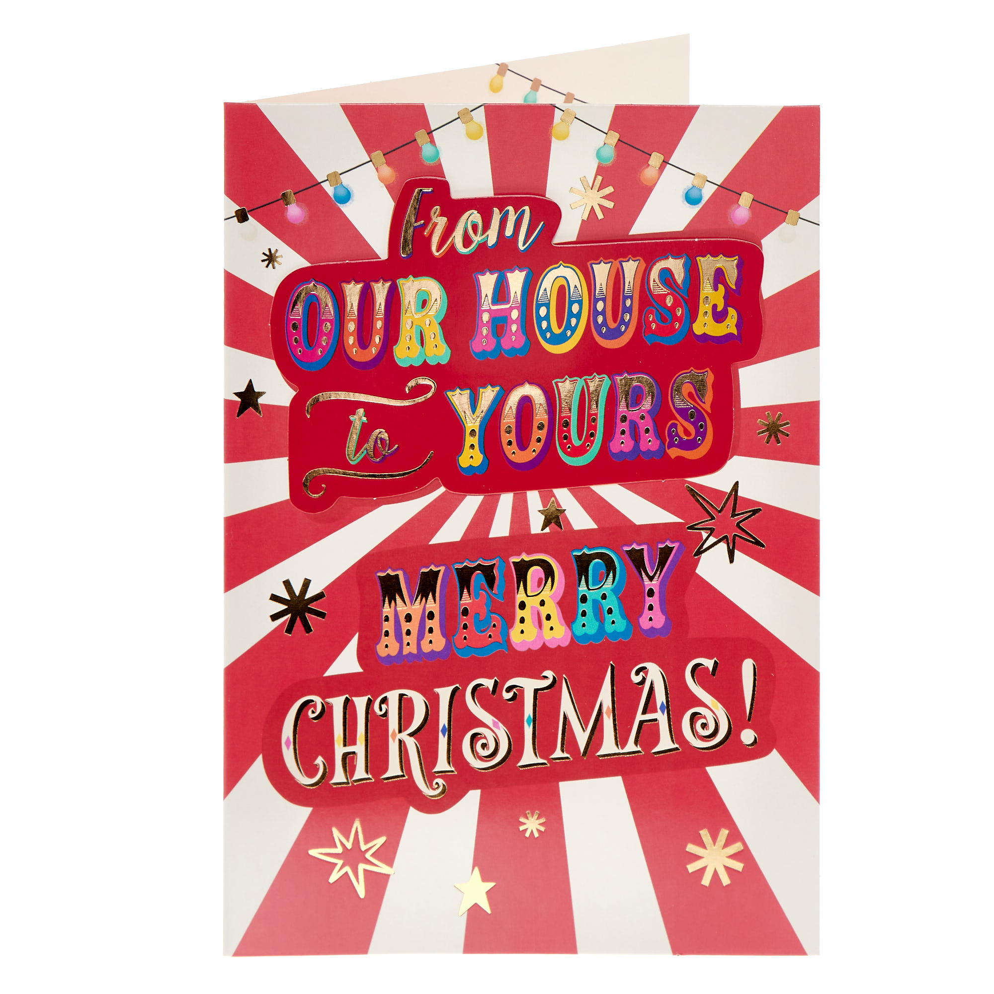 From our House to Yours House Carnival Christmas Card
