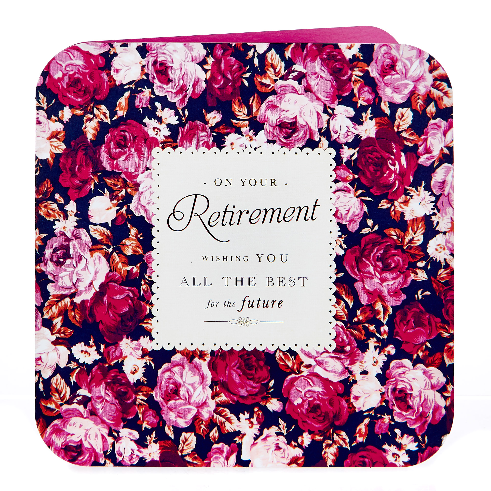 Platinum Collection Retirement Card - All The Best, Floral