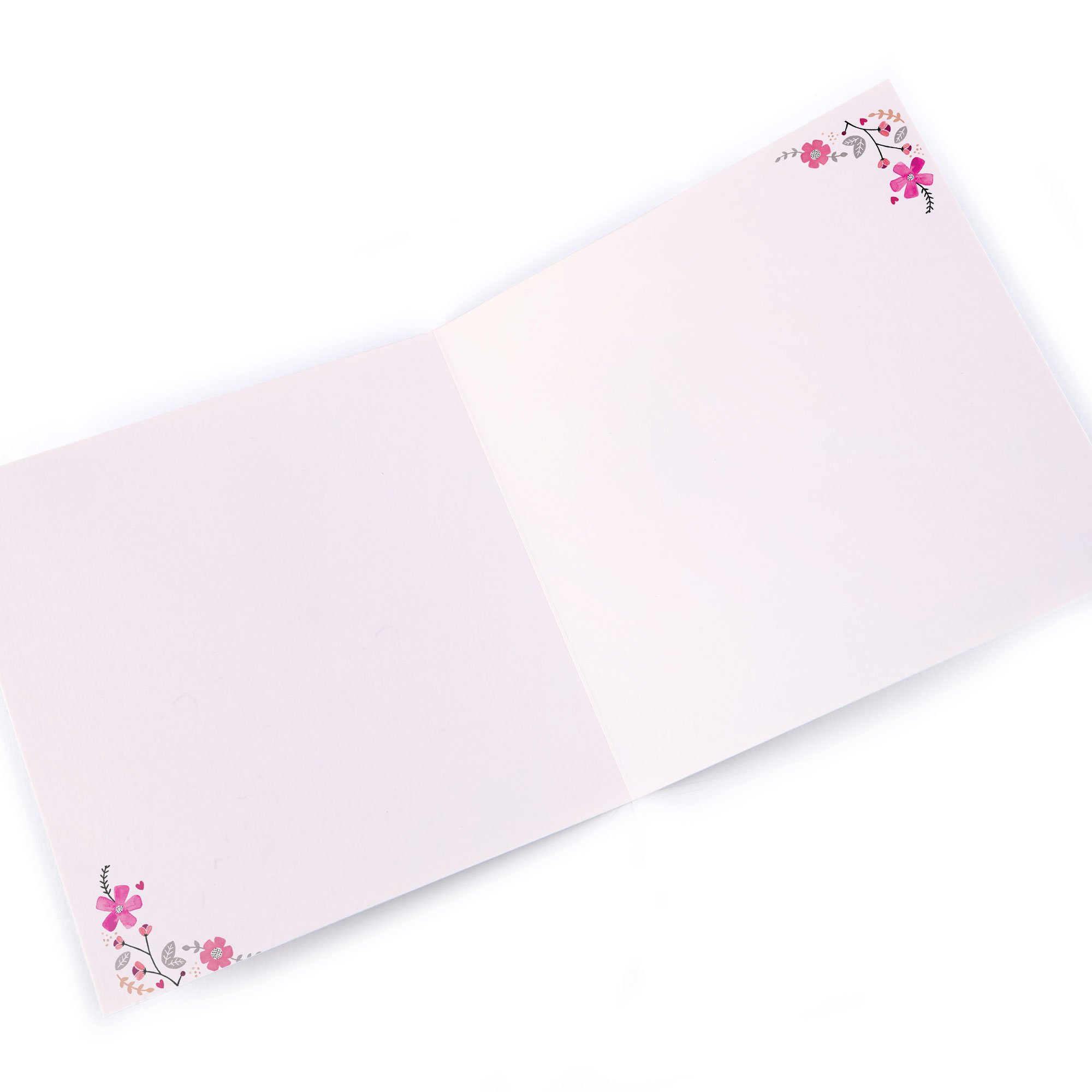 Personalised Birthday Card - Pink Flowers
