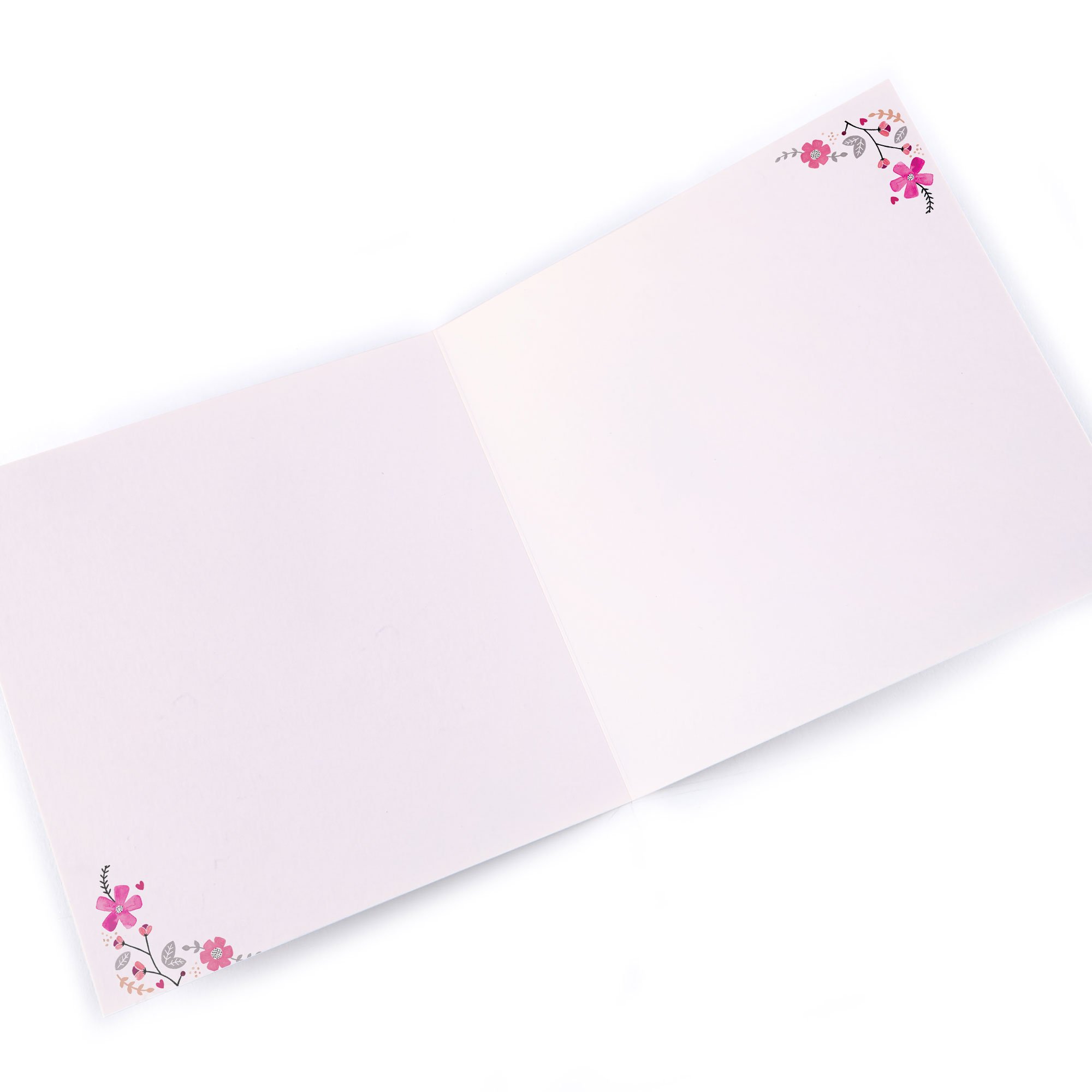 Personalised Birthday Card - Pink Flowers