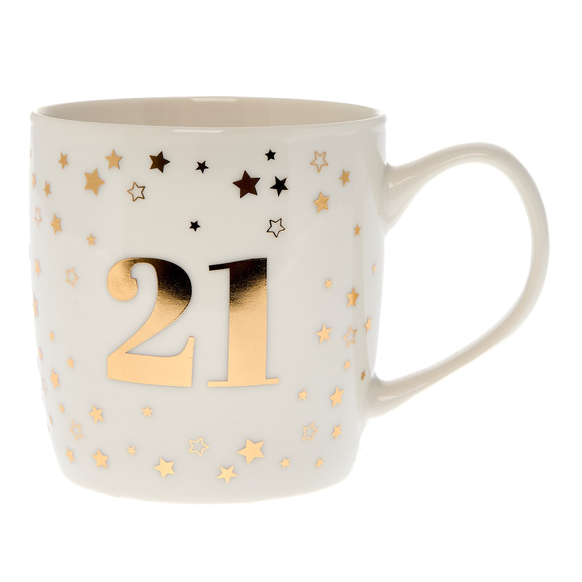 Blue & Gold 21st Birthday Mug In A Box