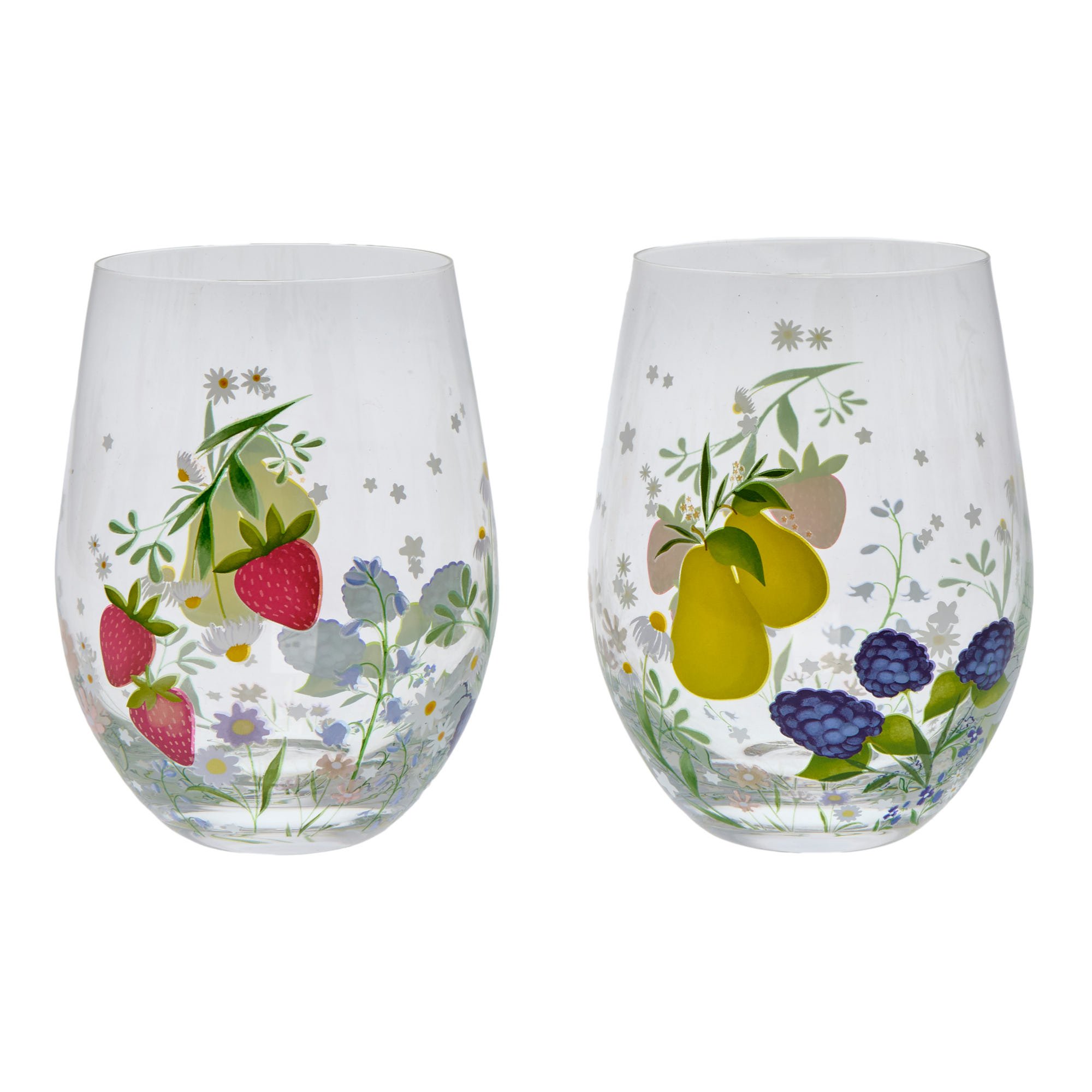 Fruit Fayre Set Of 2 Glasses