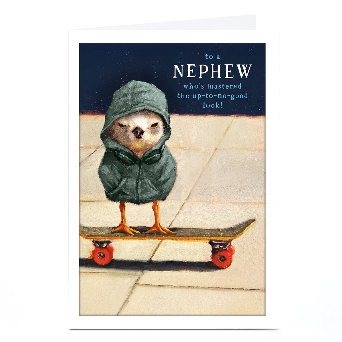Personalised Birthday Card - Nephew up-to-no-good