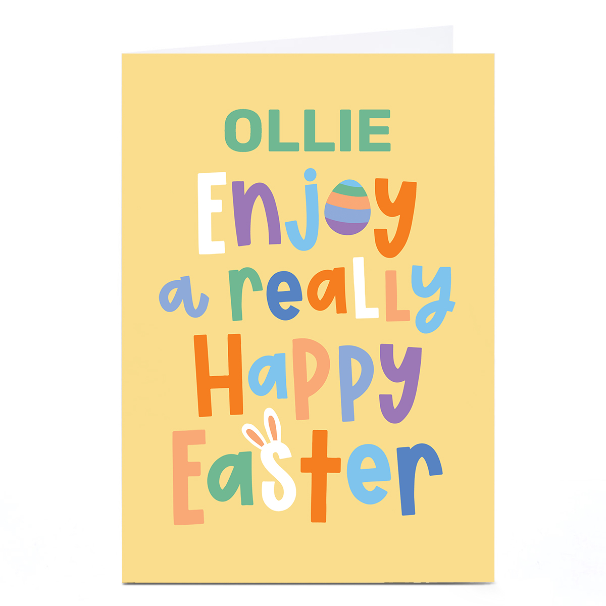 Personalised Easter Card - Really Happy Easter, Any Name