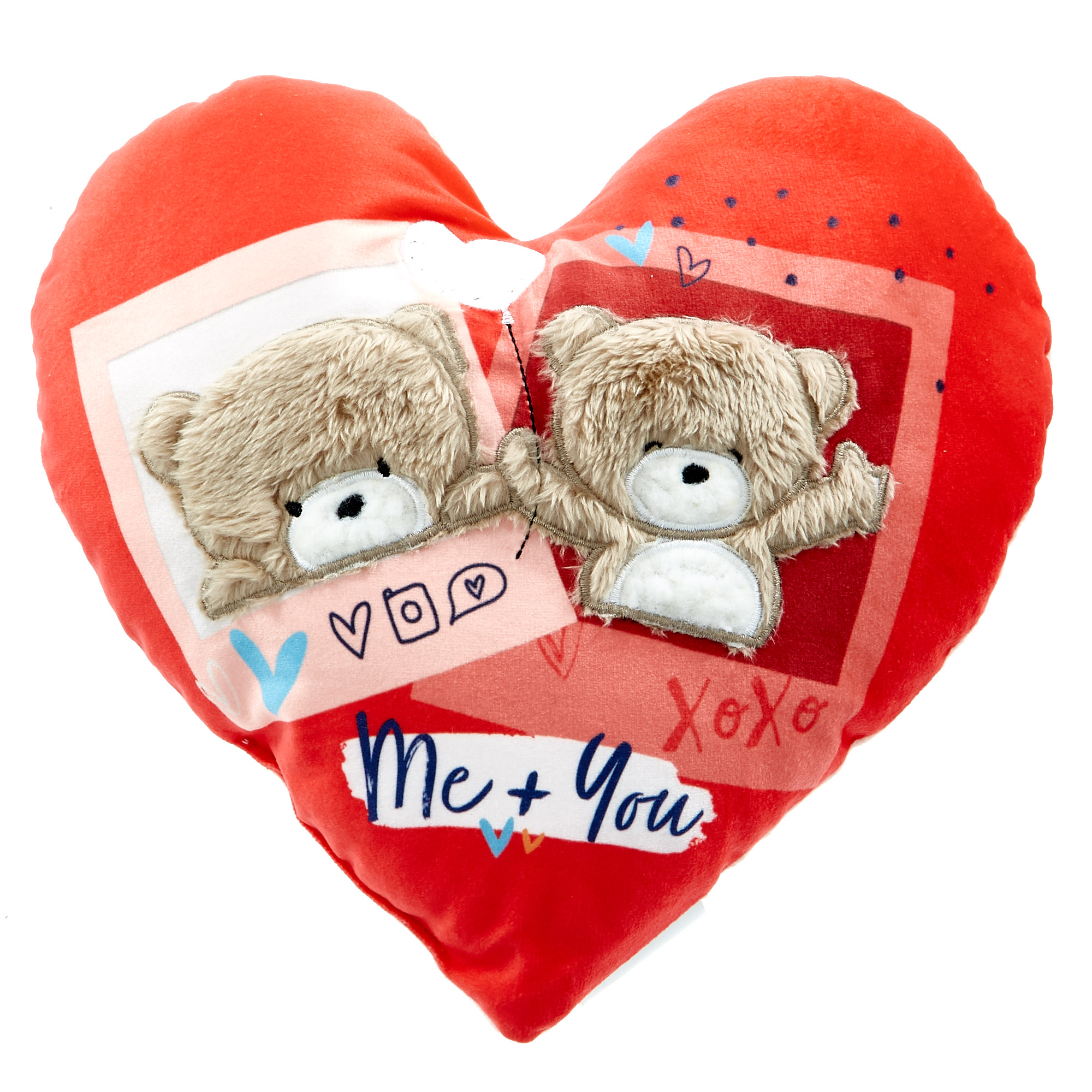 Hugs Bear Me & You Heart Cushion 