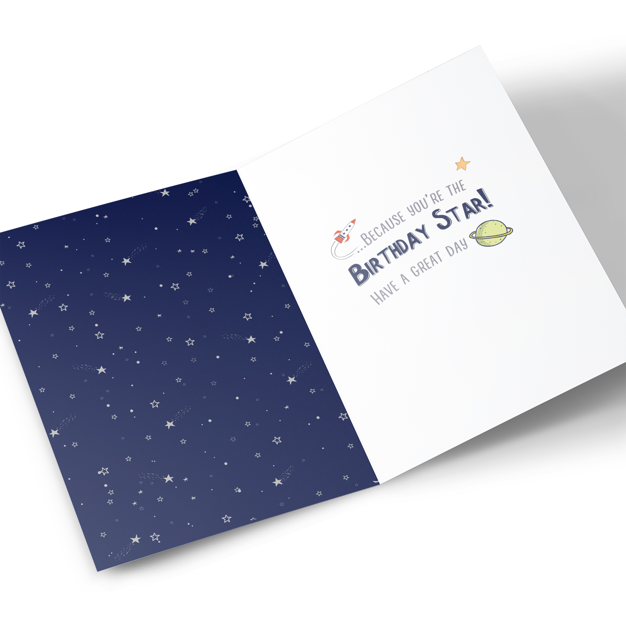 10th Birthday Card - Total Blast Outer Space