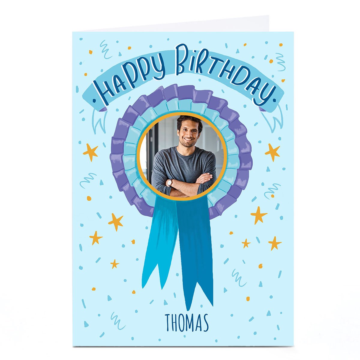 Photo Carol Richardson Birthday Card - Birthday Badge