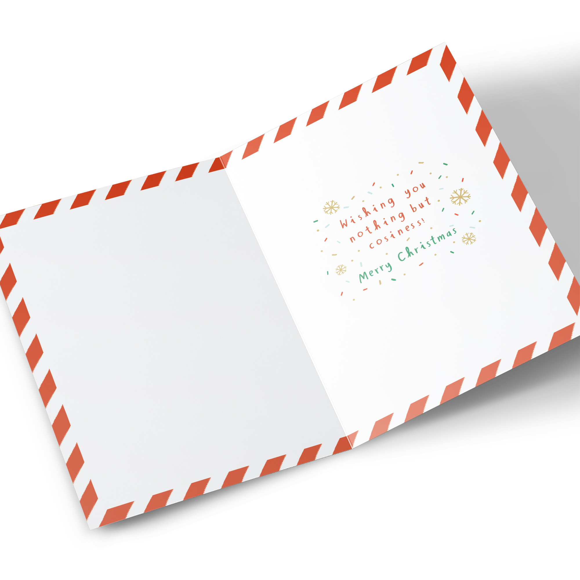 Christmas Card - Gingerbread Hot Chocolate, To A Lovely Couple