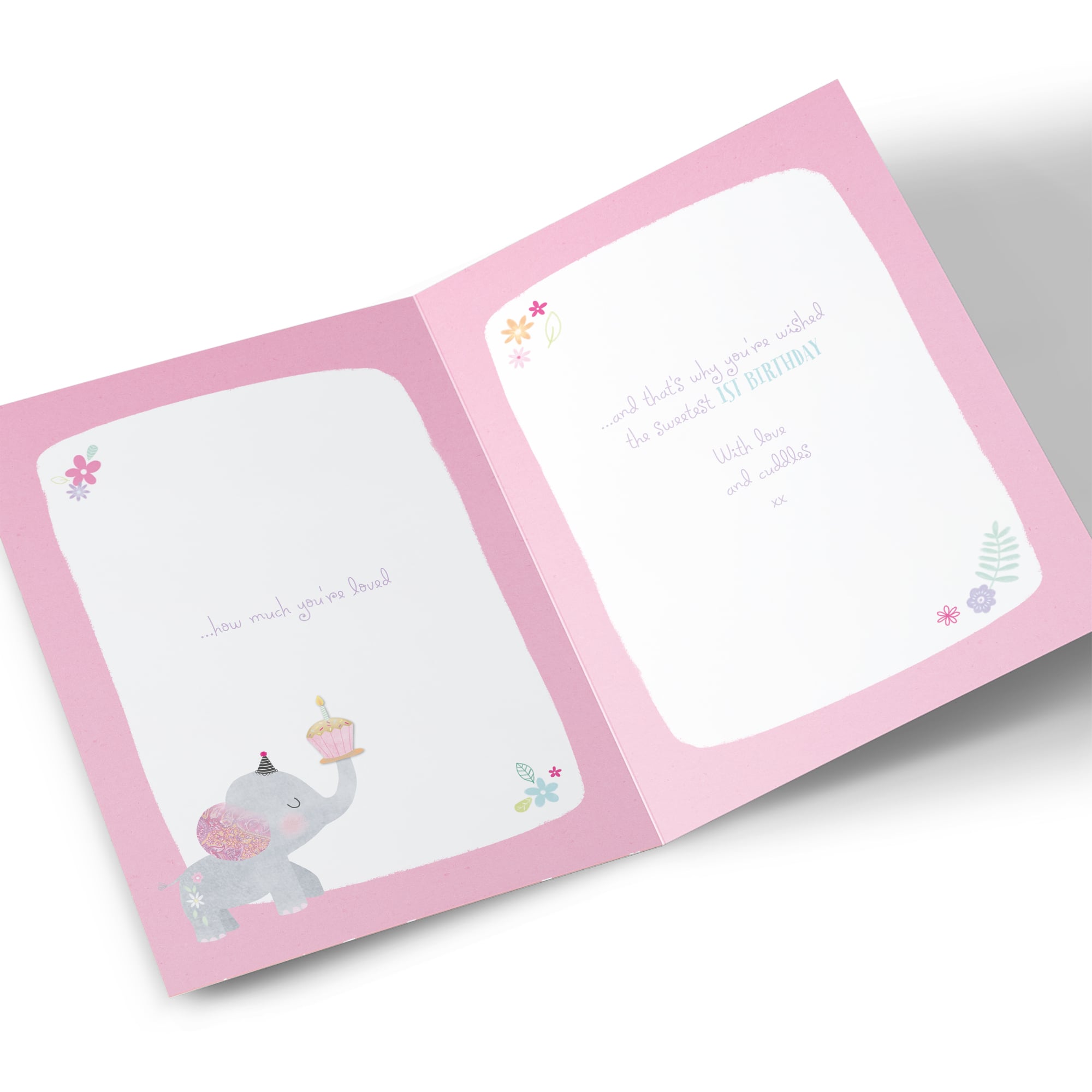 1st Birthday Card - Birthday Wishes For A Special Girl