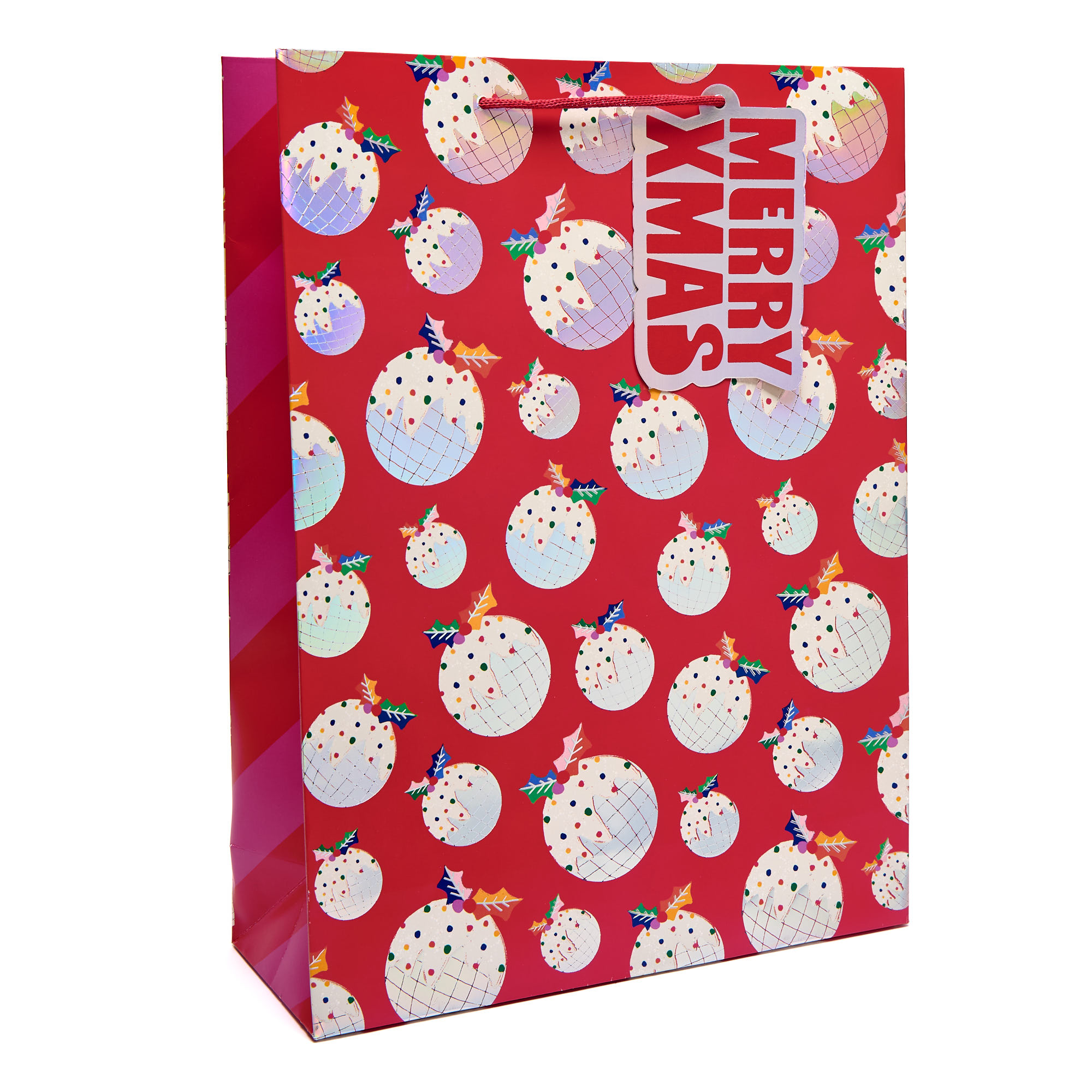 Repeat Christmas Pudding Extra Large Portrait Gift Bag